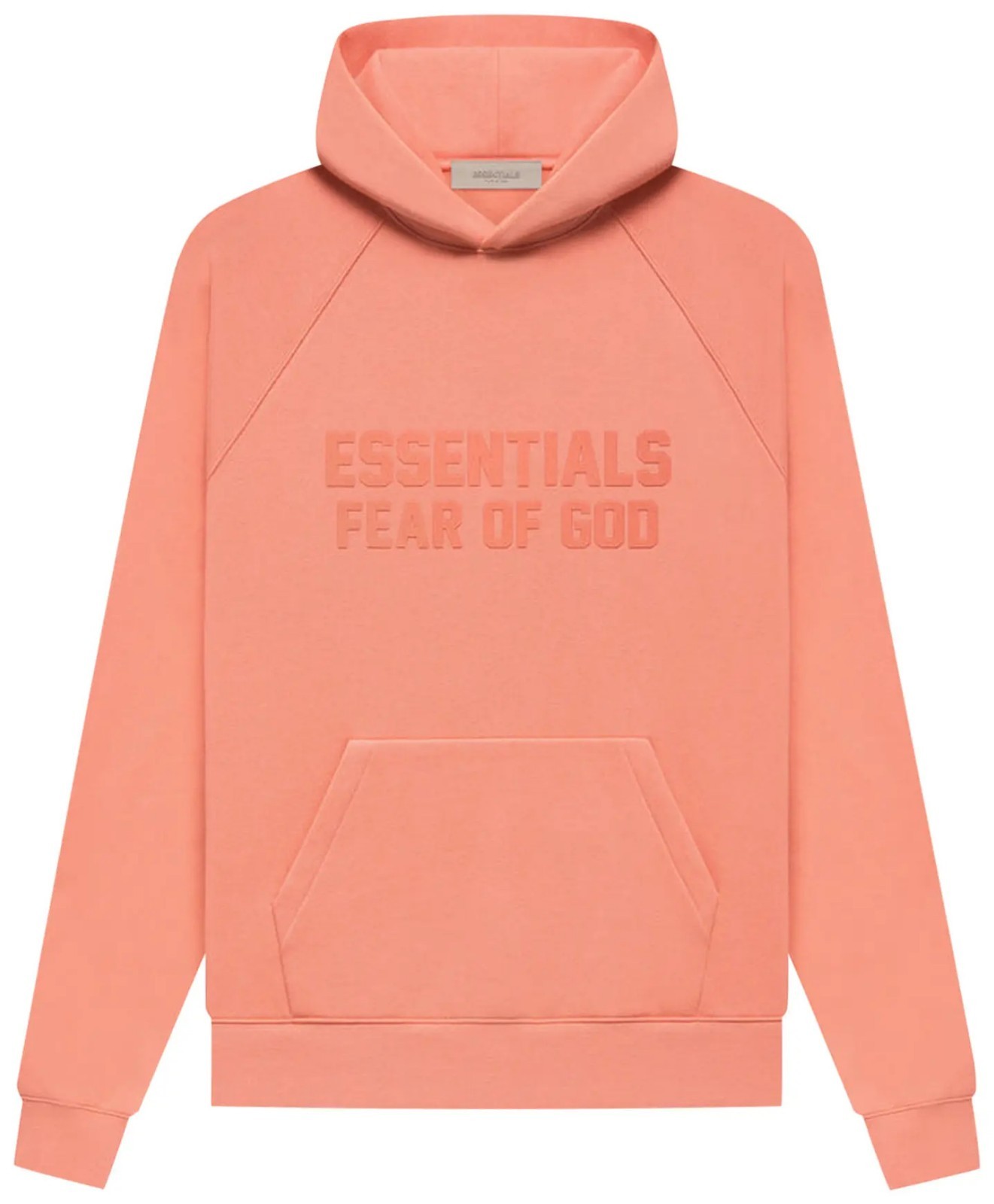 Fear of God Essentials Hoodie \'Coral\' L Size Loose Oversized Hoodie NWT SS23