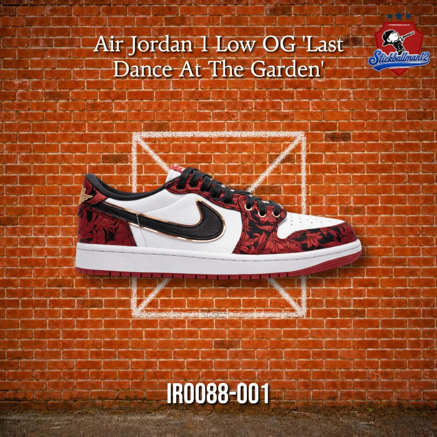 Jordan 1 Retro Low OG Last Dance At The Garden (IR0088-001)