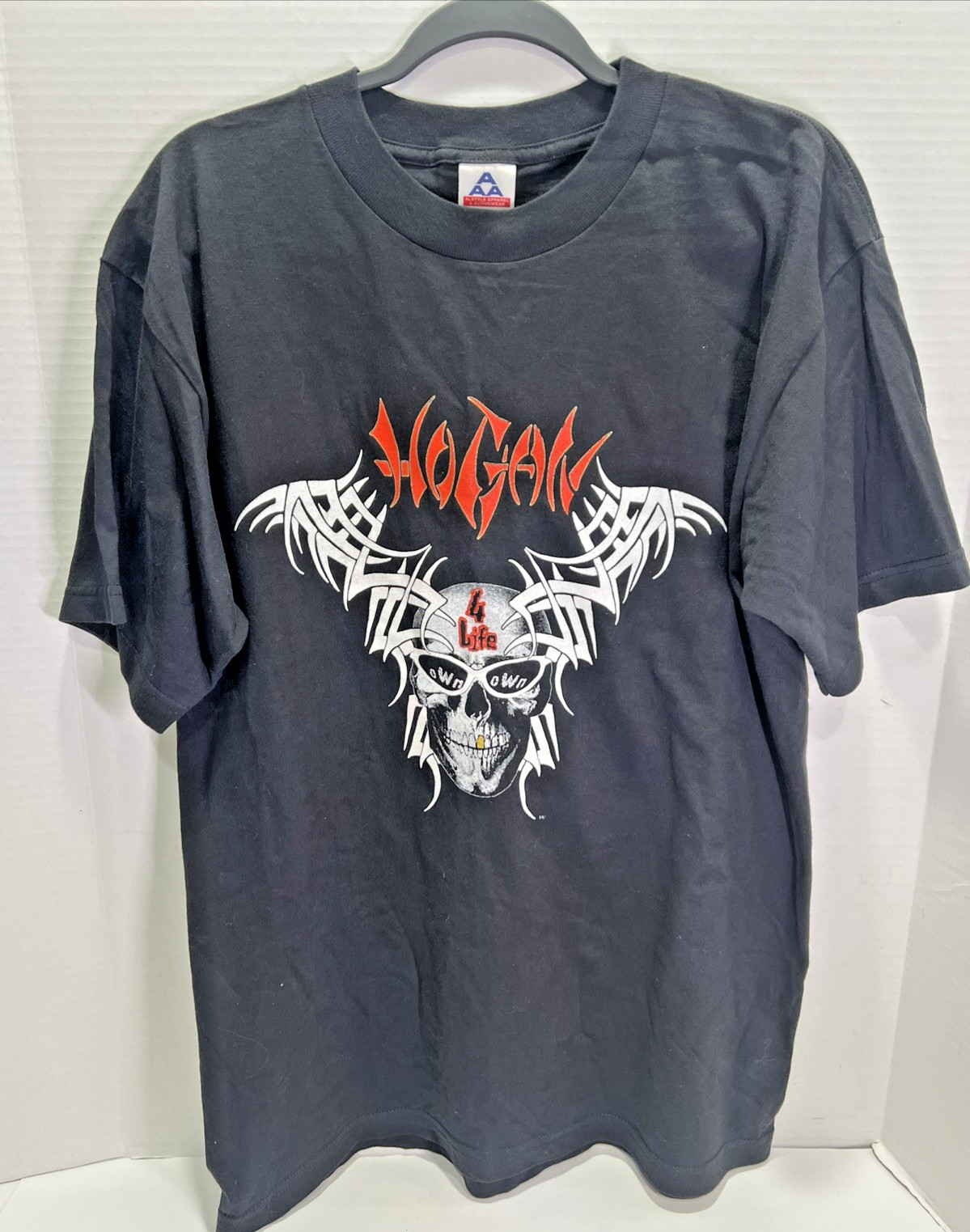 1997 Vintage WCW nWo Hollywood Hogan 4 Life T-Shirt Size L