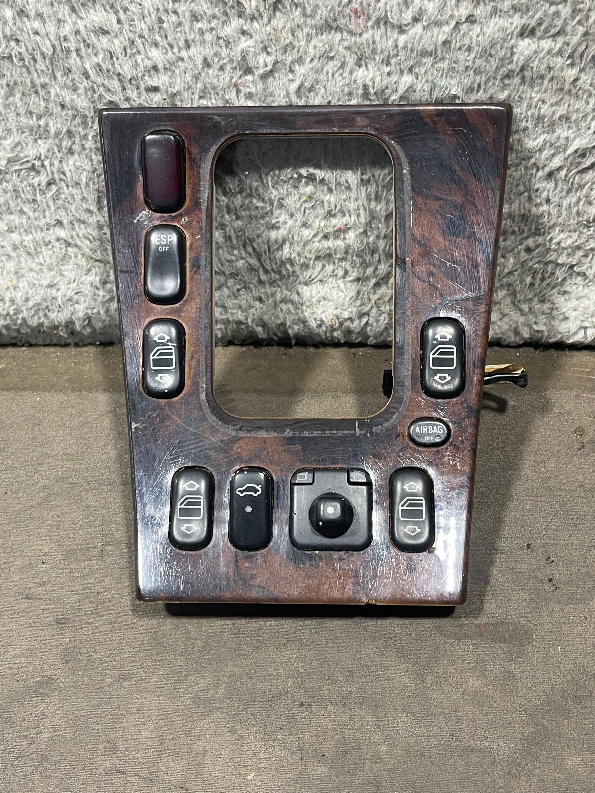 OEM 1998-2003 Mercedes W208 CLK320 CLK430 Convertible Master Window Switch Bezel