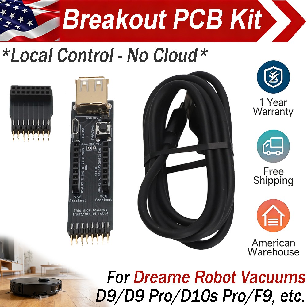 For Dreame Robot Vacuum Local Control Breakout PCB Kit For Valetudo Installation