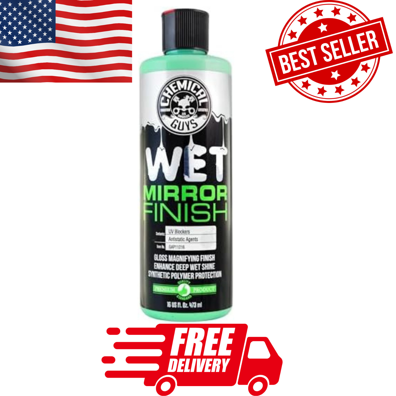 Wet Mirror Finish High Gloss Glaze - Reflective Shine Enhancer & C-FREE SHIPPING