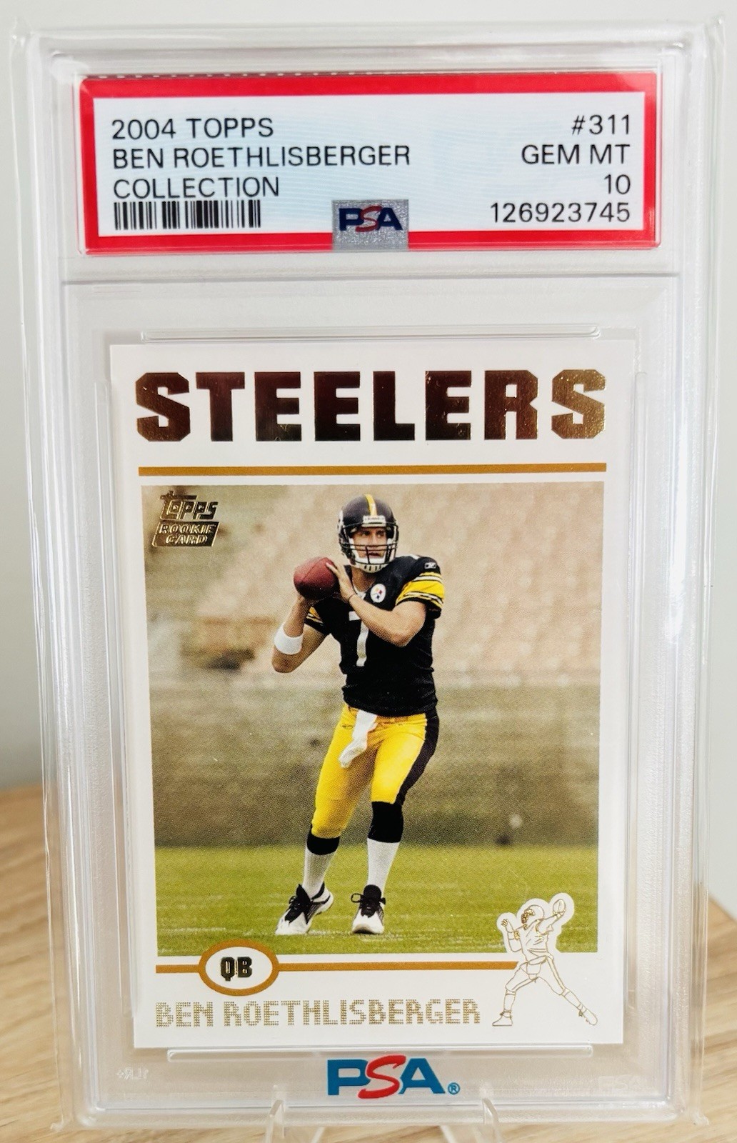 2004 Topps Ben Roethlisberger Collection #311 Rookie PSA 10 Steelers HOF 💎🔥💎 2004 Topps Ben Roethlisberger Collection #311 Rookie PSA 10 Steelers HOF 💎🔥💎