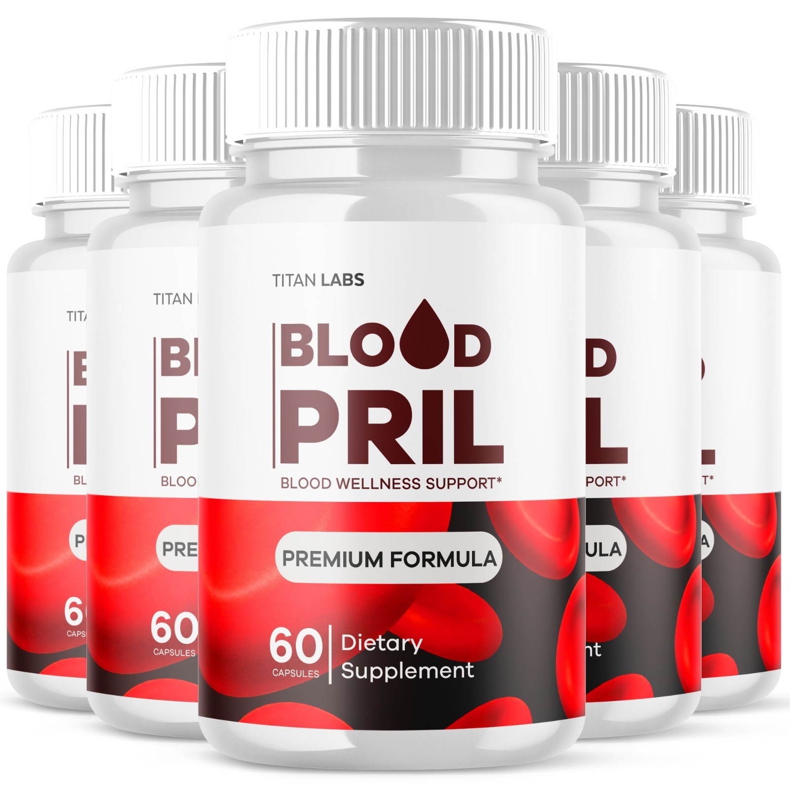 (5 Pack) Bloodpril Advanced Blood Health Support Formula Blood Pril 300 Capsules