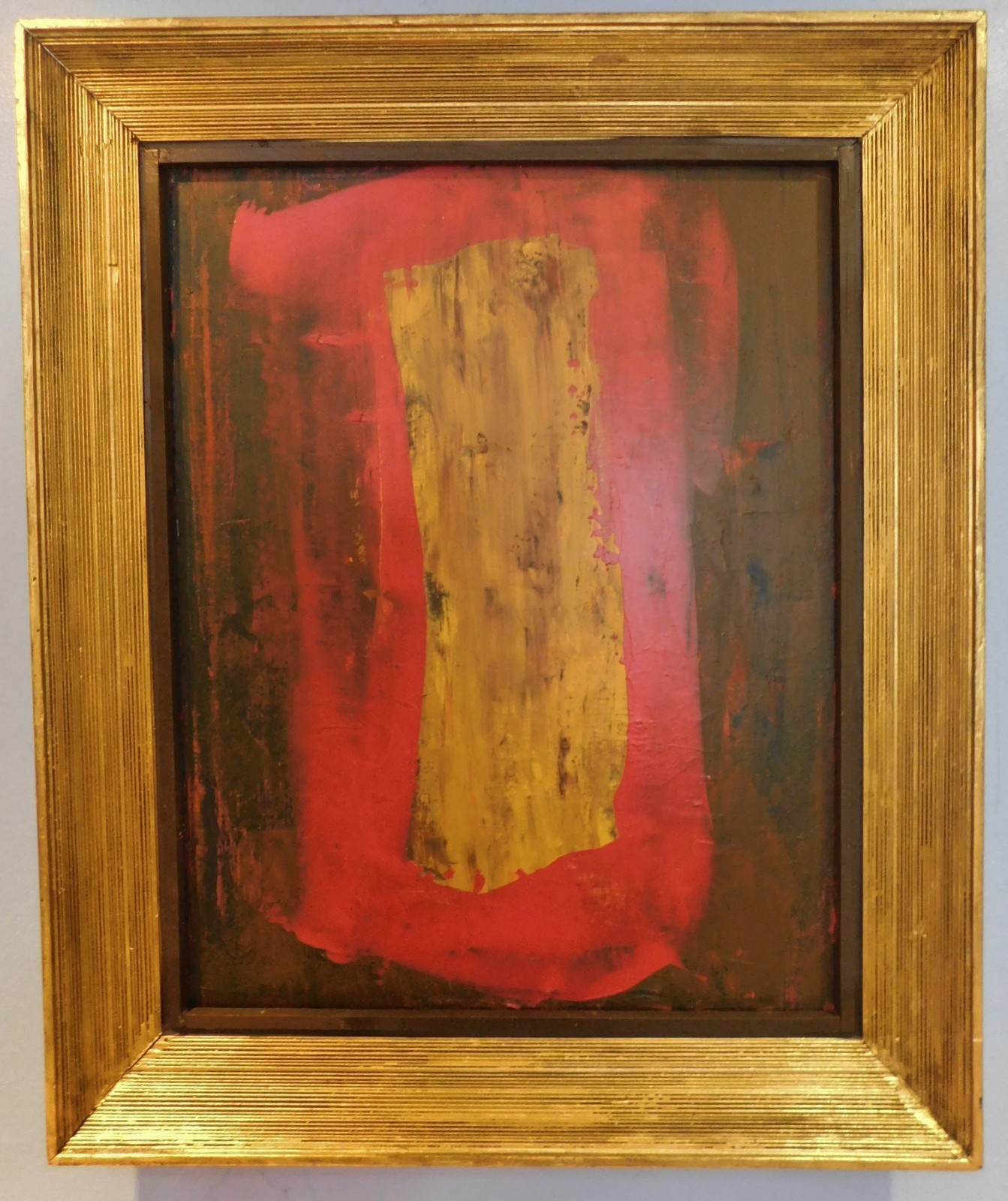 VTG Modern Cubist Abstract Painting NEW YORK SCHOOL  Scott Anderberg 24 x 18 \