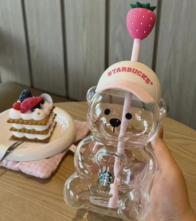 2026 Starbucks Bearista Bear Cup Strawberry Topper Baseball Cap 2026 Starbucks Bearista Bear Cup Strawberry Topper Baseball Cap