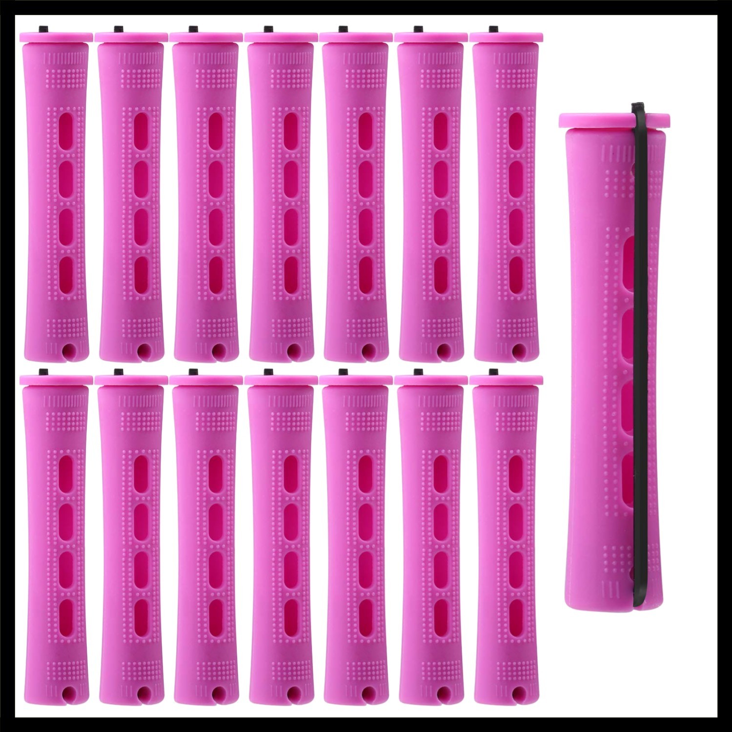 Purple Hair Perm Rods Set - 0.75 Inch Curling Rods for Wavy and Curly Hair