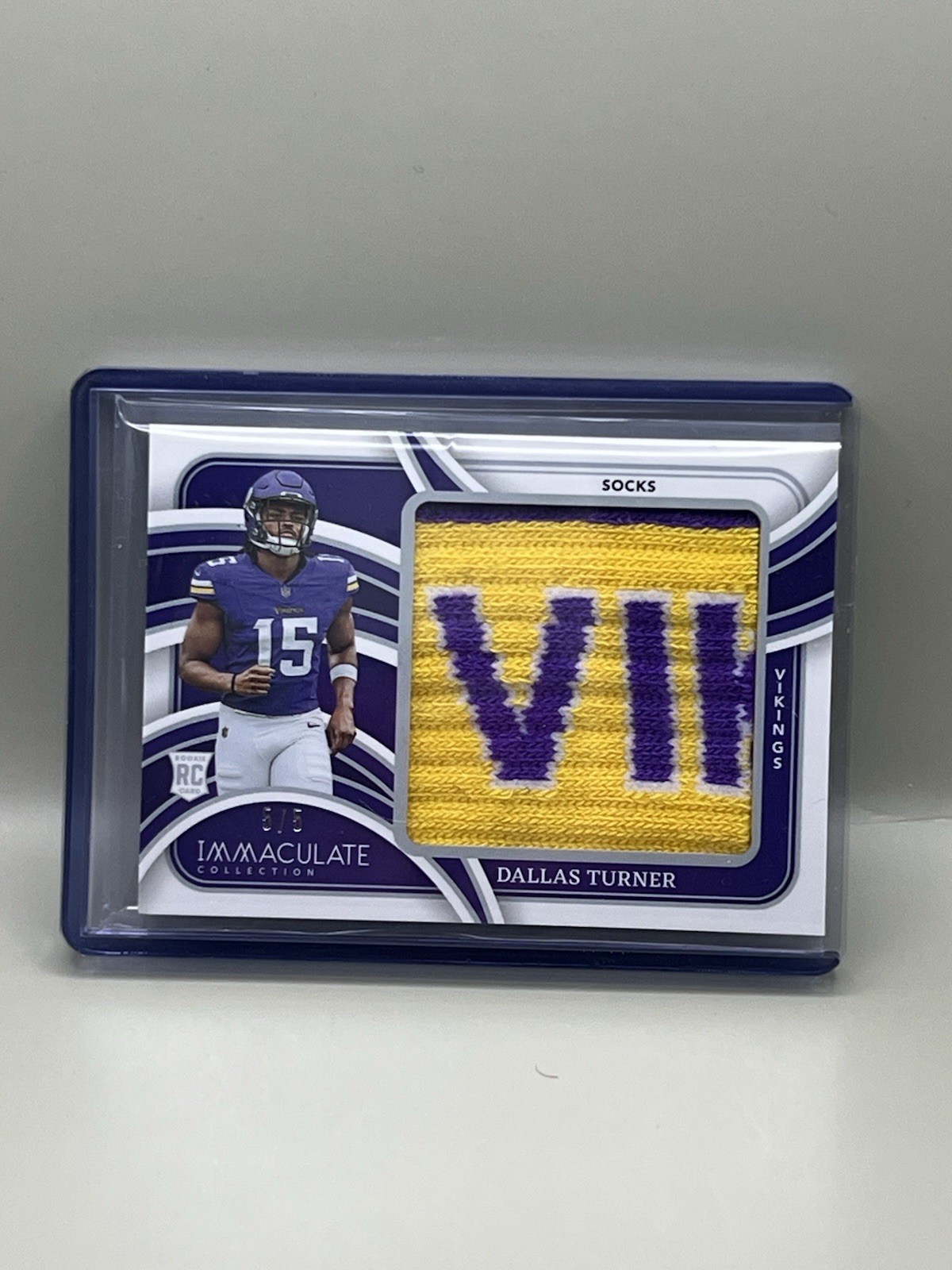 2024 Panini Immaculate Collection Dallas Turner Rookie Patch /5 Socks RC 2024 Panini Immaculate Collection Dallas Turner Rookie Patch /5 Socks RC