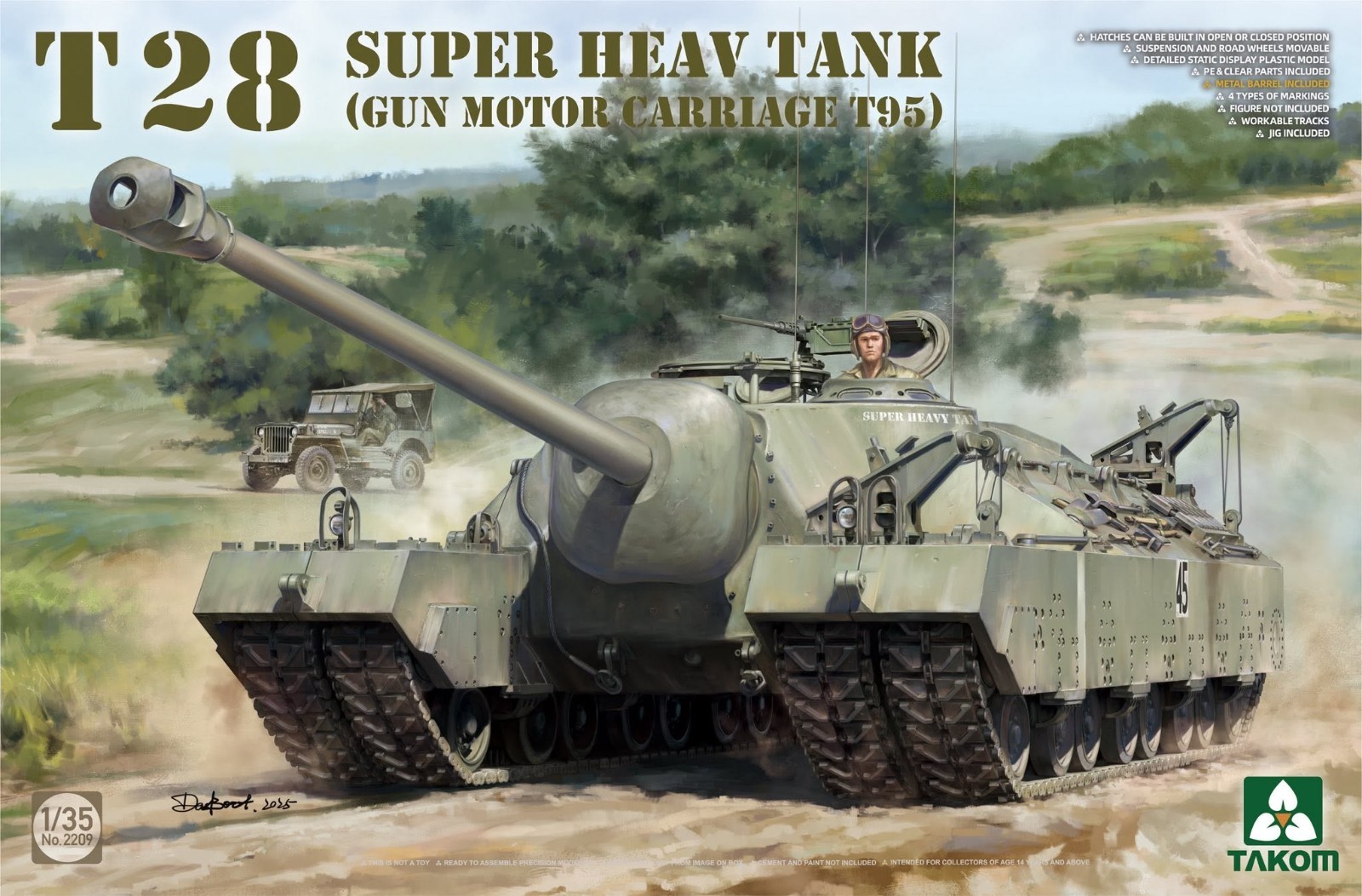 *US/CA Stock* 1/35 Takom 2209W T28² BOX Brand New / 2209 T28 / 2210 M28A1/A2