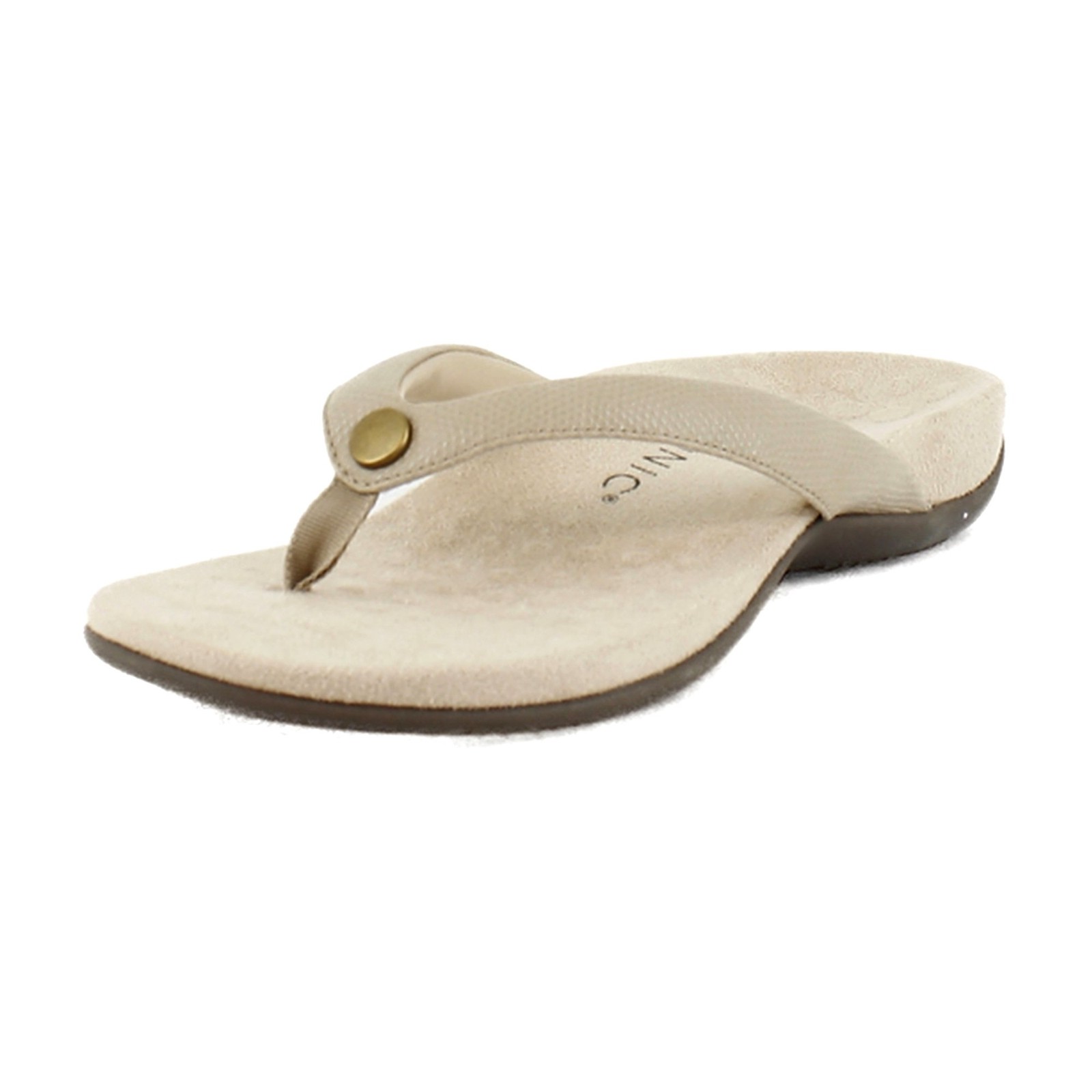 Vionic Davina Women\'s Sandals Semolina Tan Faux Leather Size 13 M