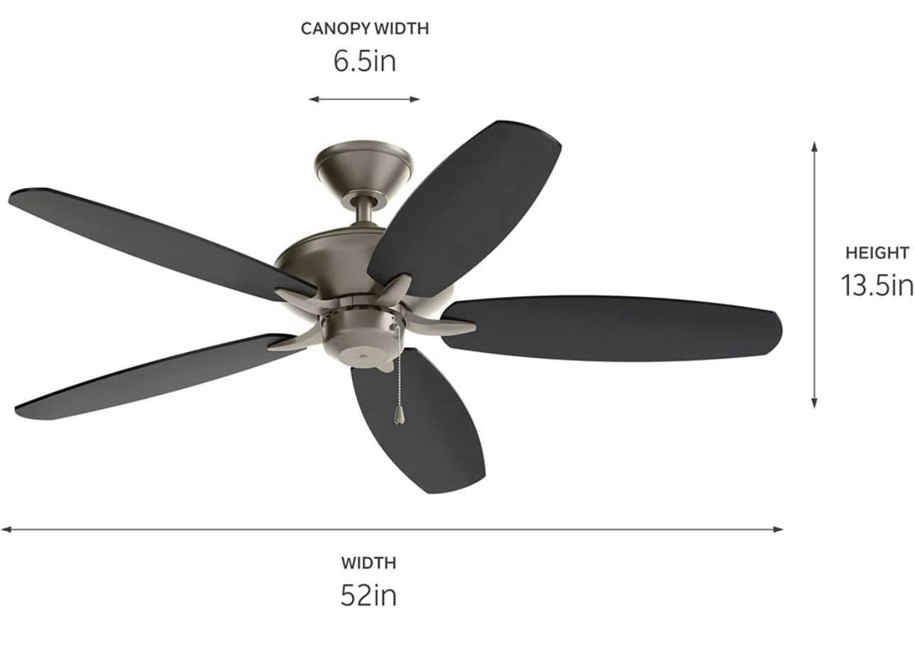 Kichler 52 Inch Renew Patio Fan (Brushed Nickel)