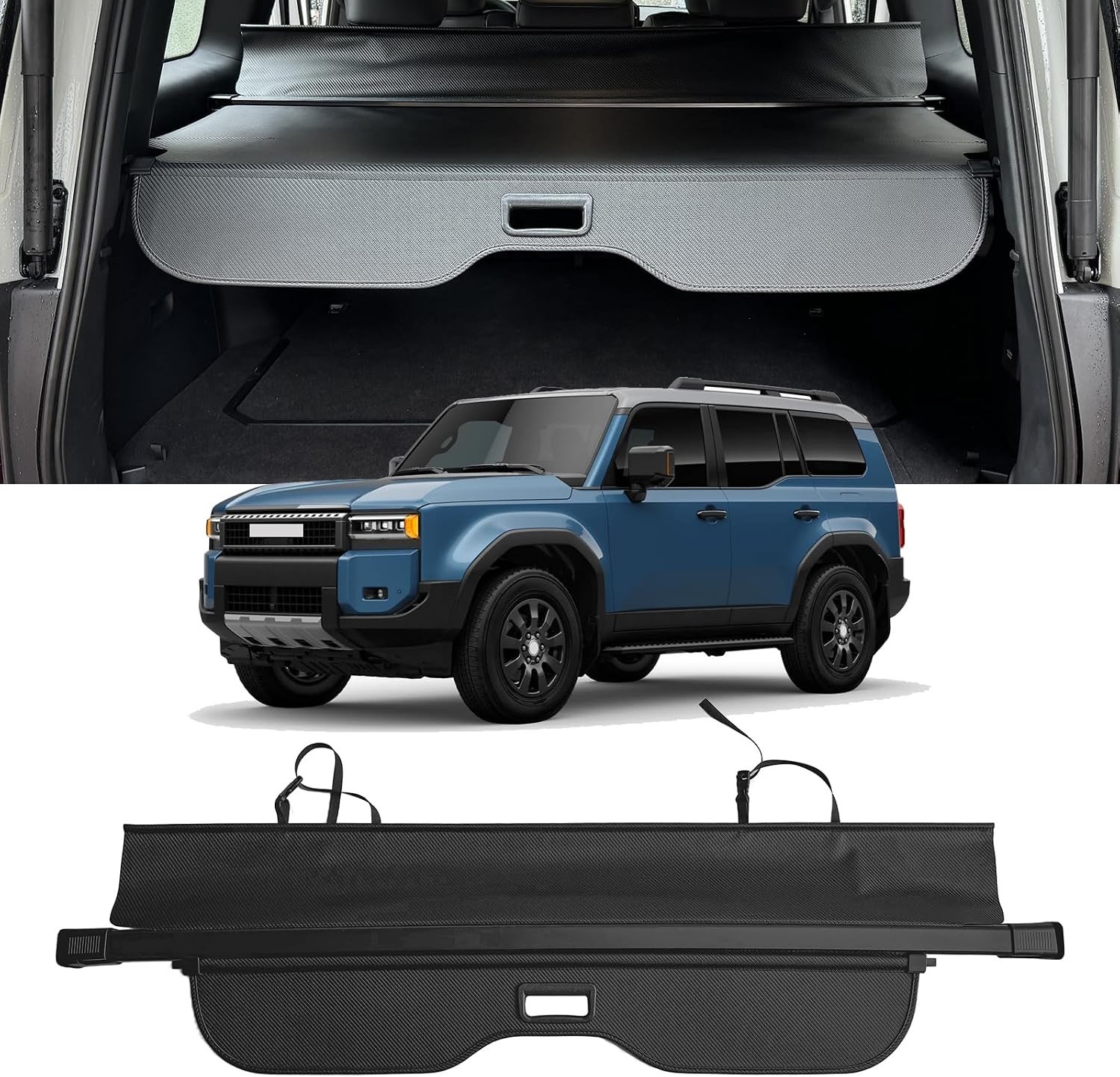 AUXKO Retractable Cargo Cover Prado J250 LC250 Lexus GX550 2024-2027