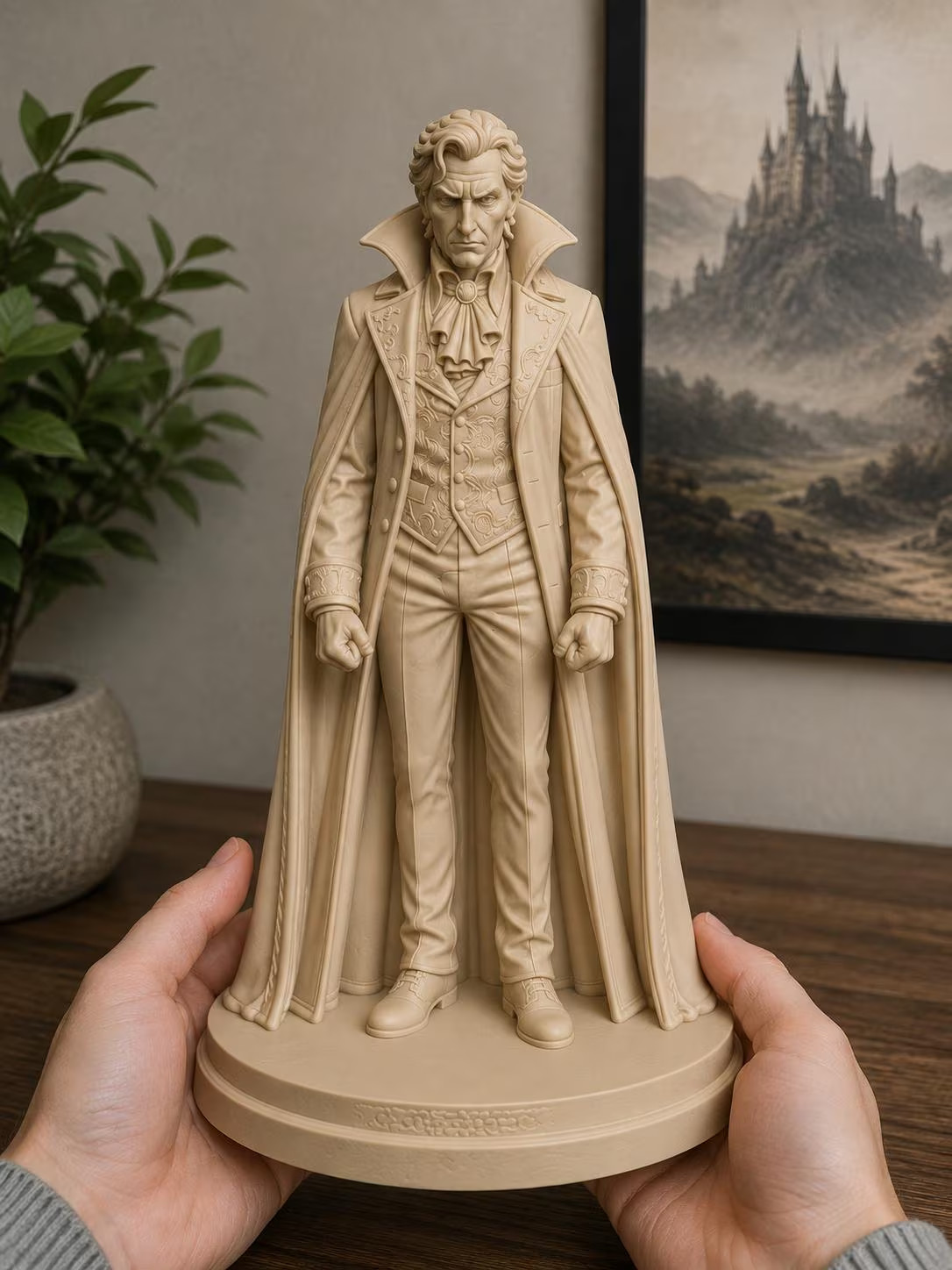 Dracula Statue, Gothic Vampire Sculpture, Halloween Decor