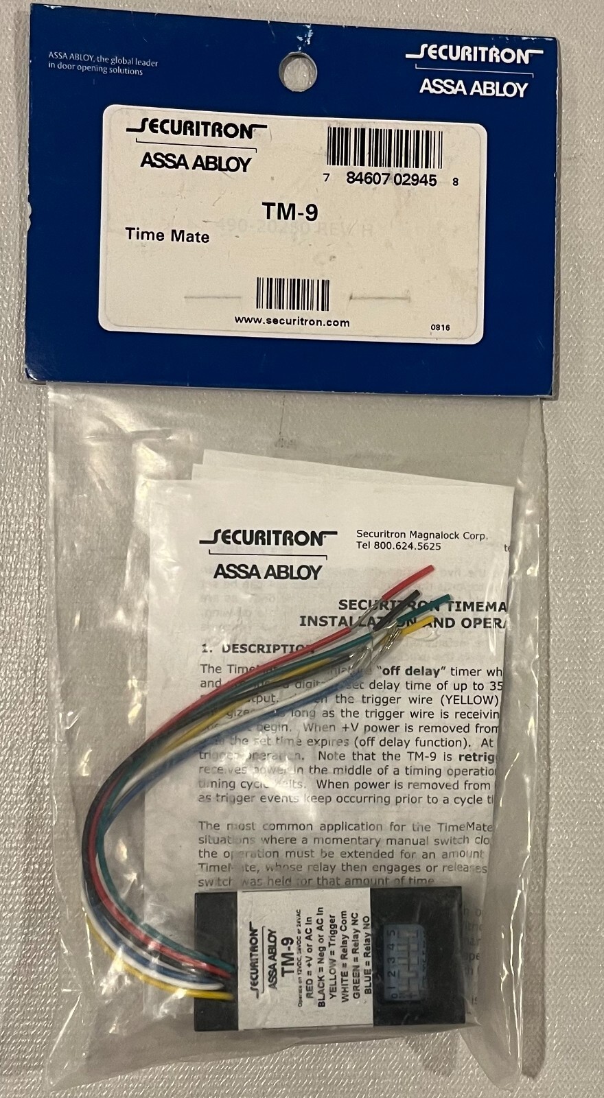 Assa Abloy Securitron TM-9