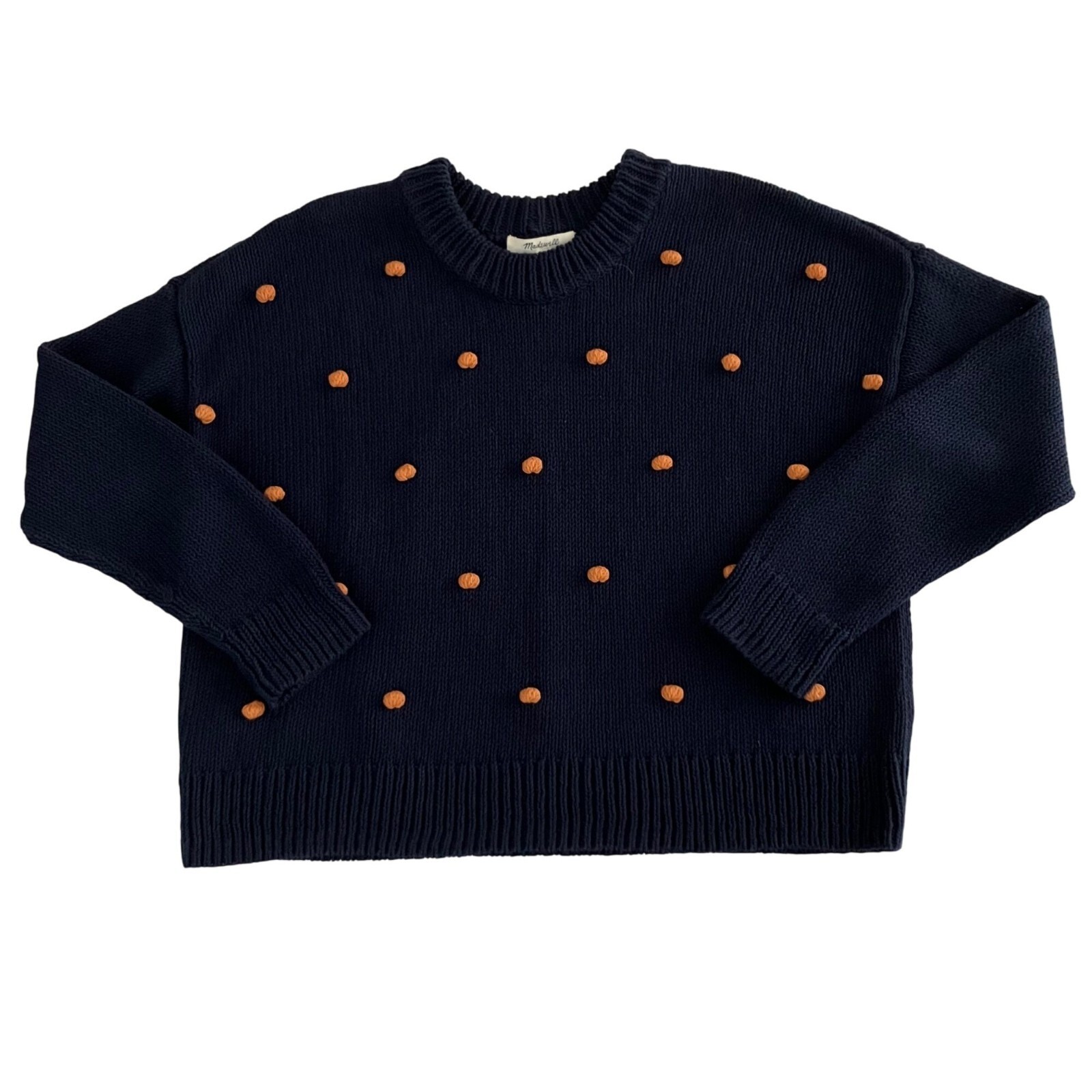 Madewell Women Preppy Academia Twee Indie Cozy Wellesley Bobble Sweater Size XS