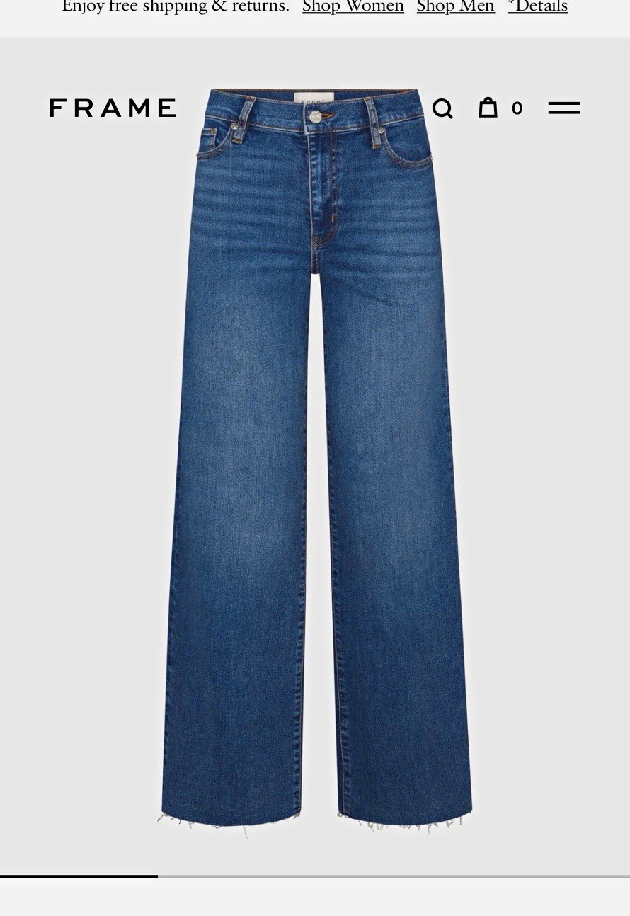 FRAME women’s low rise Le Slim Palazzo Jeans Size 29 FRAME women’s low rise Le Slim Palazzo Jeans Size 29