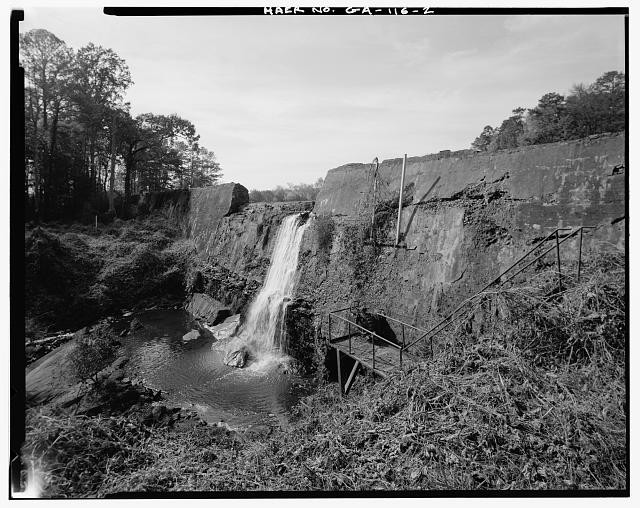 Photo:Marietta Georgia 1990s Big Lake Dam Spillway Fourth Street HABS