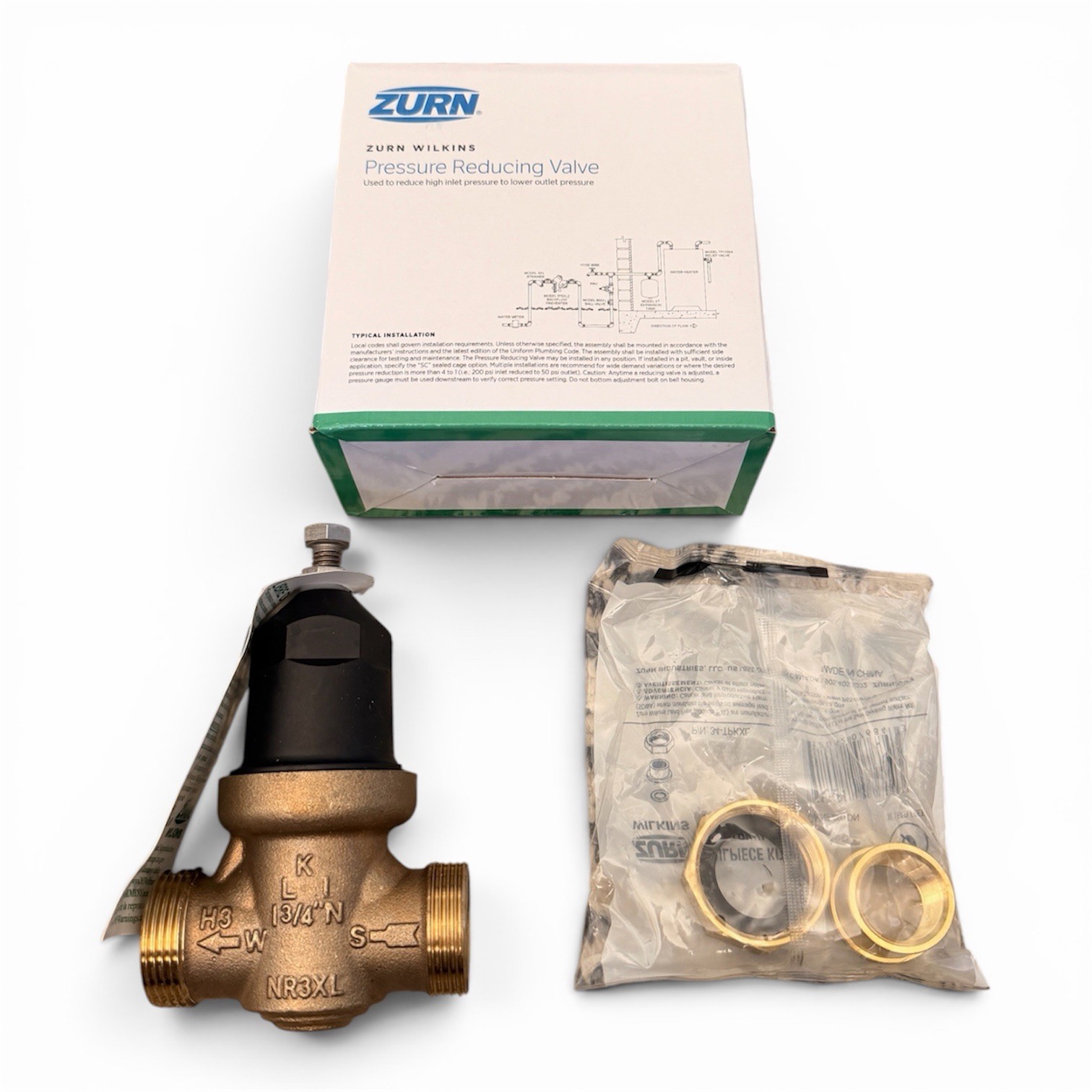 NEW Zurn Wilkins 3/4” Water Pressure Reducing Valve (NR3XL)