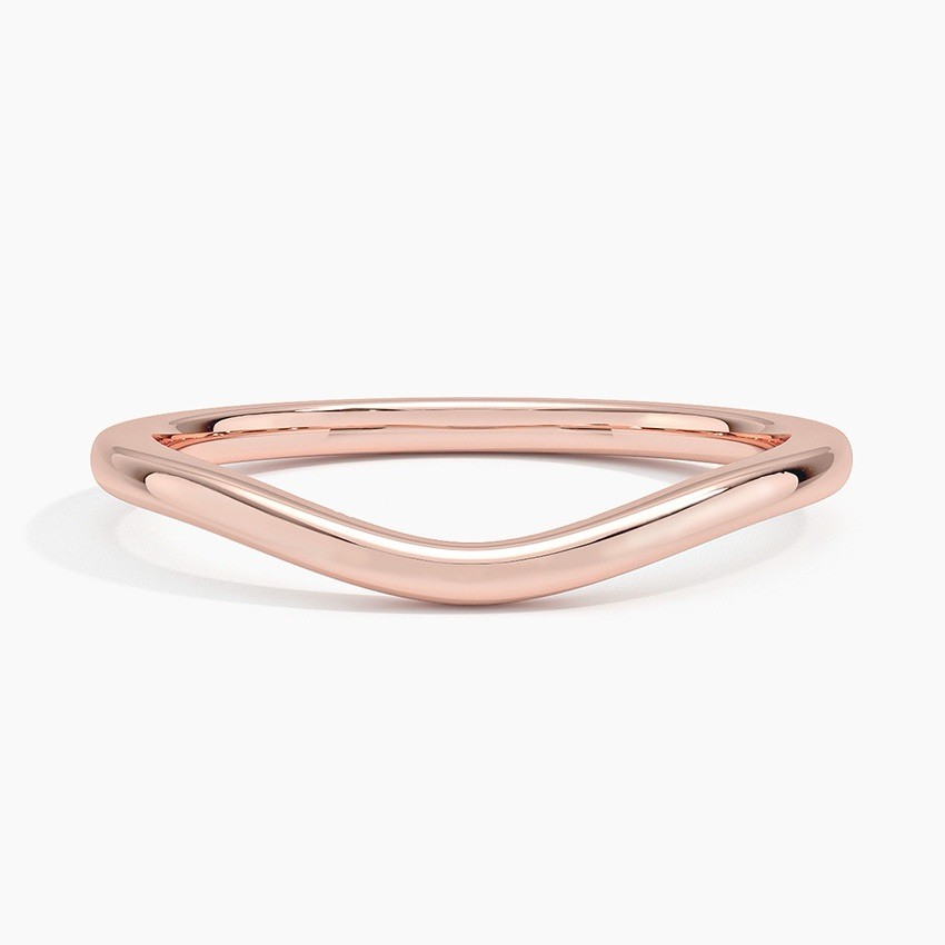 Brilliant Earth 1.5mm Curved Wedding Band, 14k Rose Gold | Original Box Included