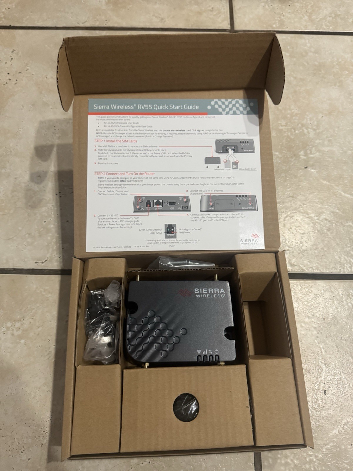 NEW. Sierra Wireless RV55, NA, LTE-A Pro Router, Wi-Fi, Adapter. NEW. Sierra Wireless RV55, NA, LTE-A Pro Router, Wi-Fi, Adapter.