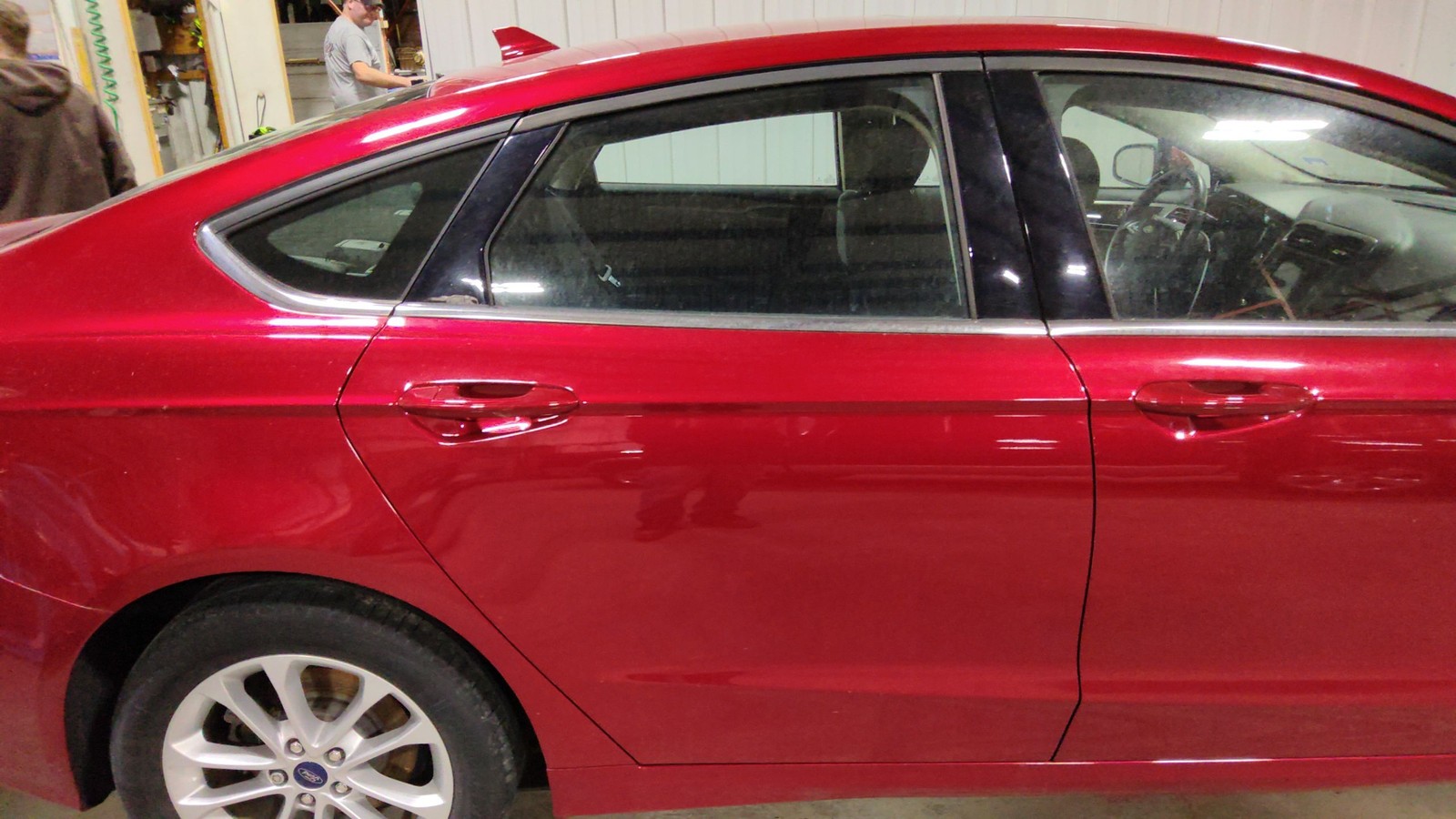 17-20 Ford Fusion Rear Right Passenger Door Shell (Rapid Red D4) Nice