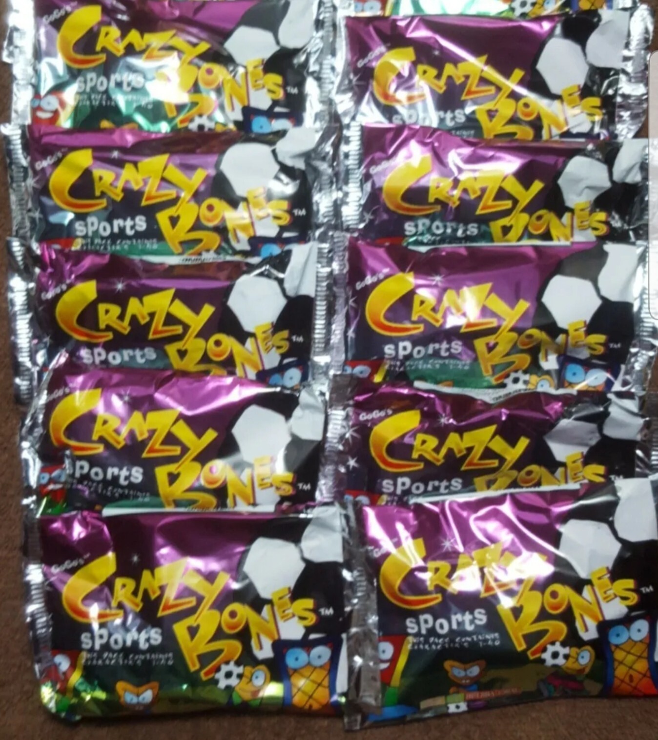 10 NEW SEALED PACKS GOGOS CRAZY BONES ORIGINAL \ 10 NEW SEALED PACKS GOGOS CRAZY BONES ORIGINAL \