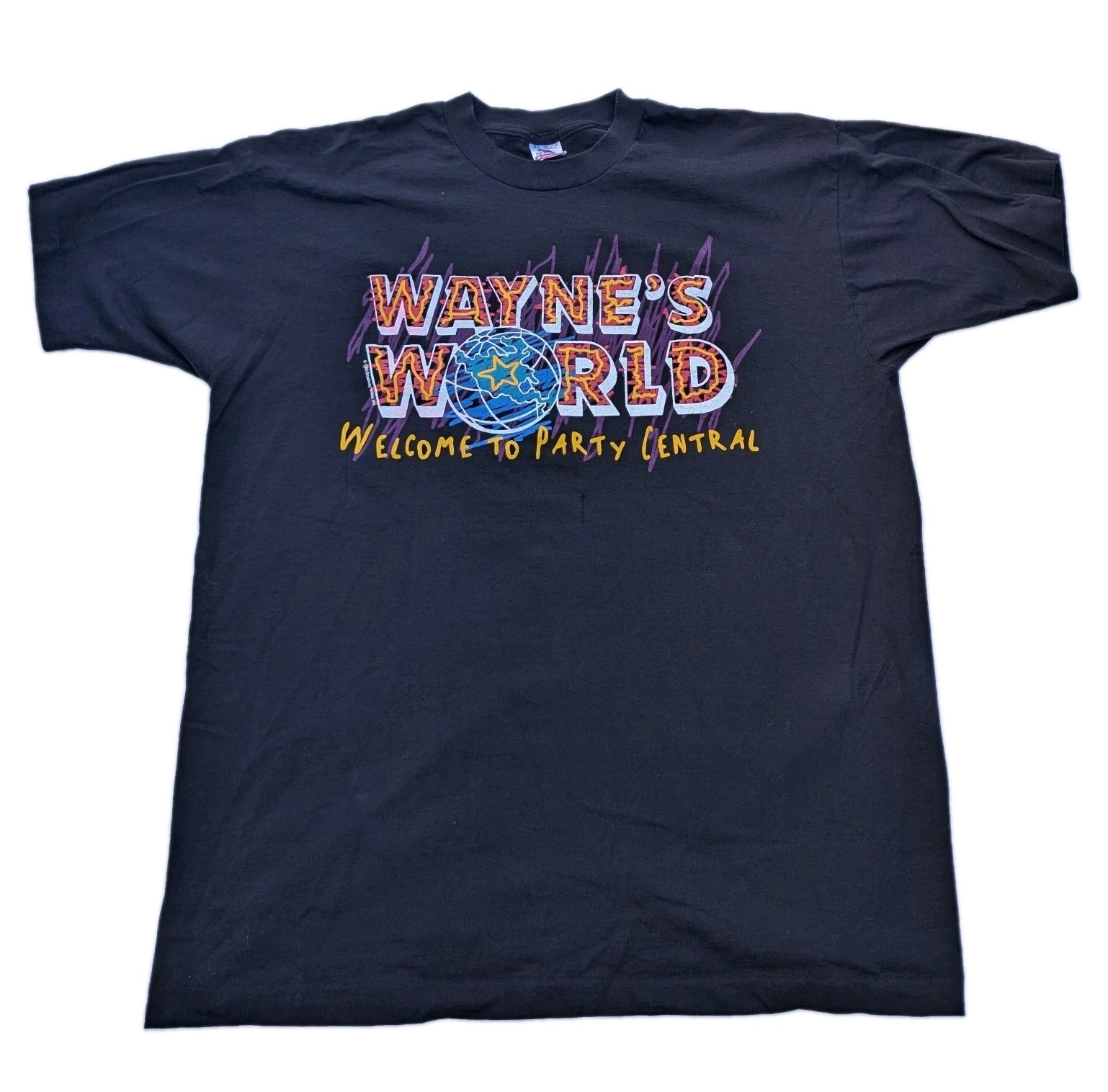 1990s VTG Wayne's World Party Central Premier Tshirt - As Is