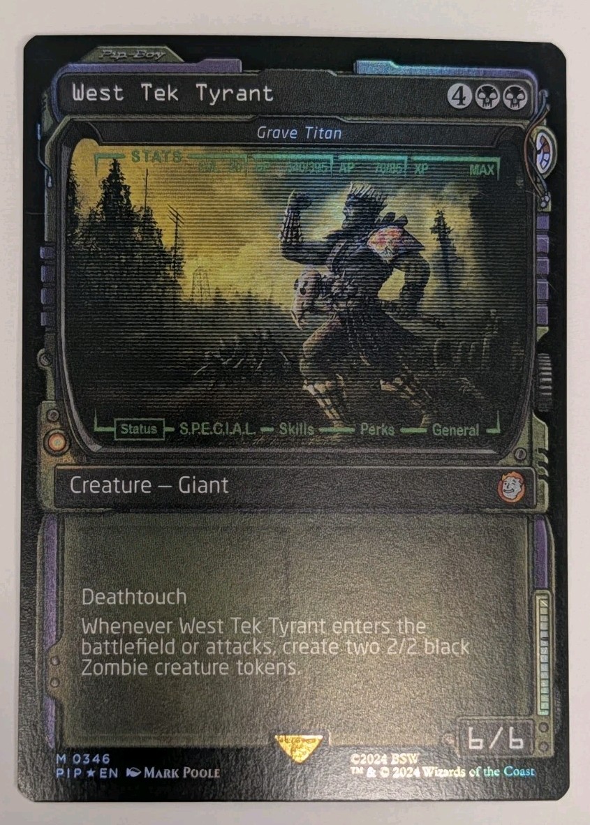 West Tek Tyrant - Grave Titan (Showcase) Fallout Foil - MTG MYTHIC 