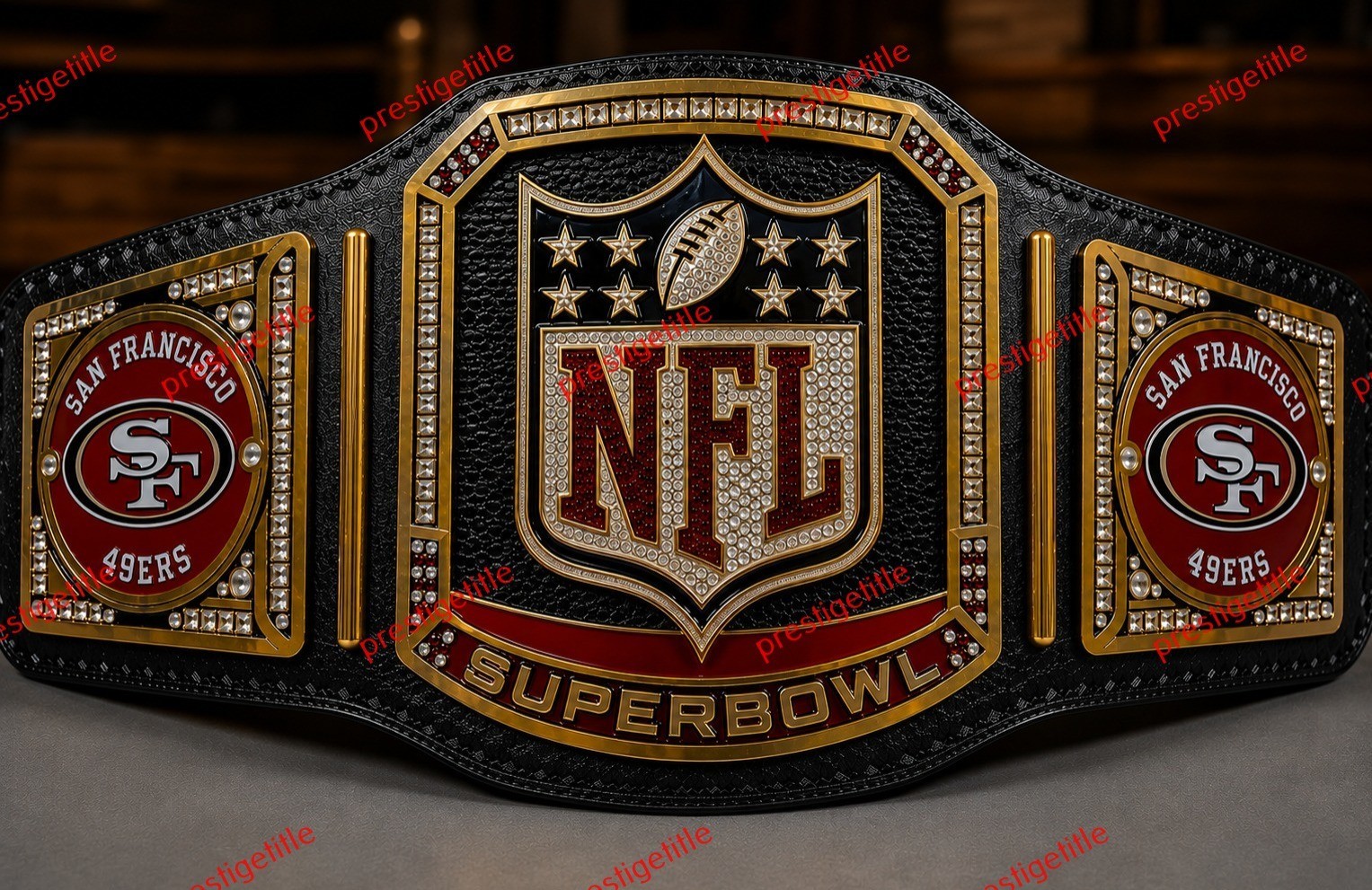 Custom 2026 San Francisco 49ers championship belt Adult Size 2MM Brass Custom 2026 San Francisco 49ers championship belt Adult Size 2MM Brass