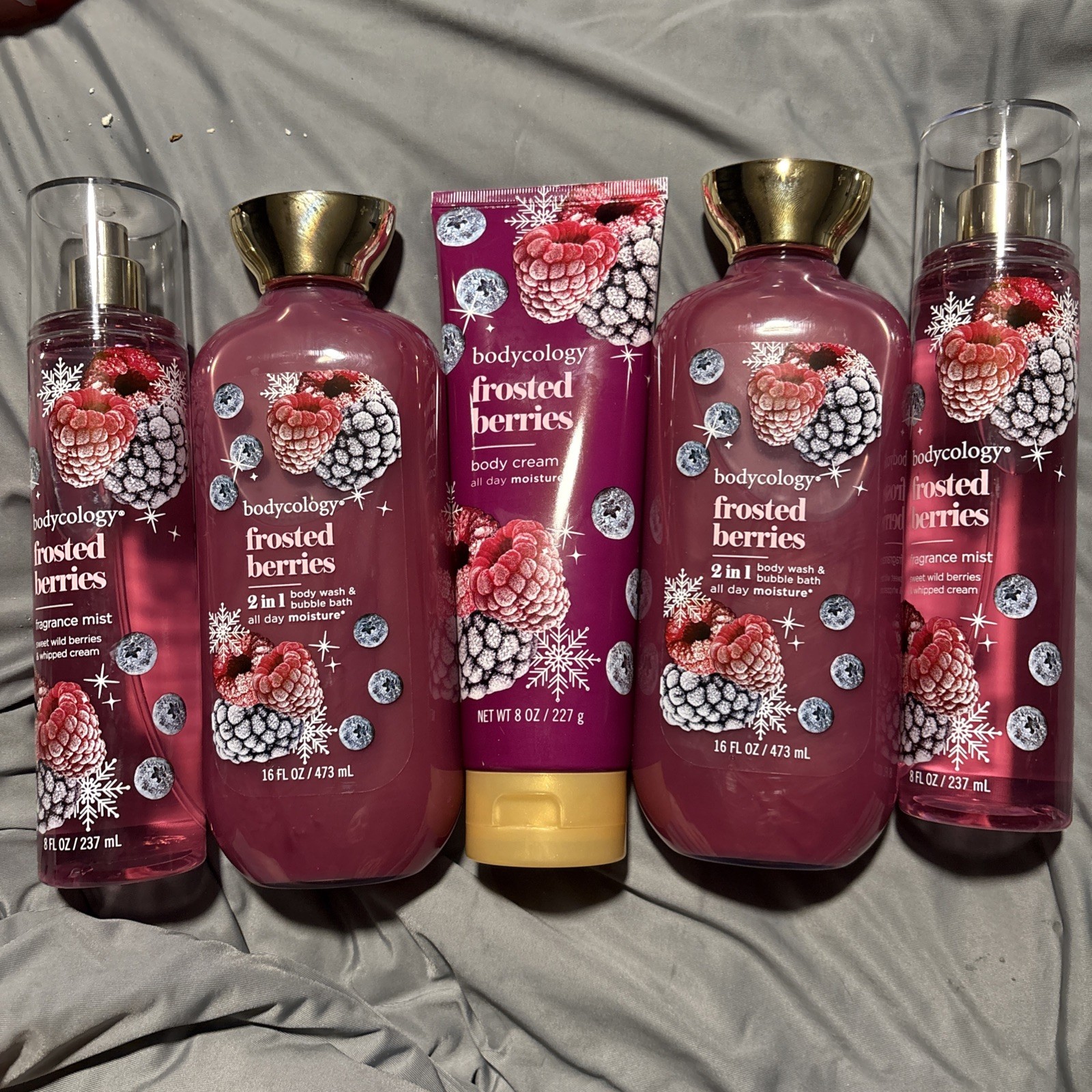 Bodycology Frosted Berry 2in1 Body Wash Etc 16 Fl oz X 5 Bodycology Frosted Berry 2in1 Body Wash Etc 16 Fl oz X 5