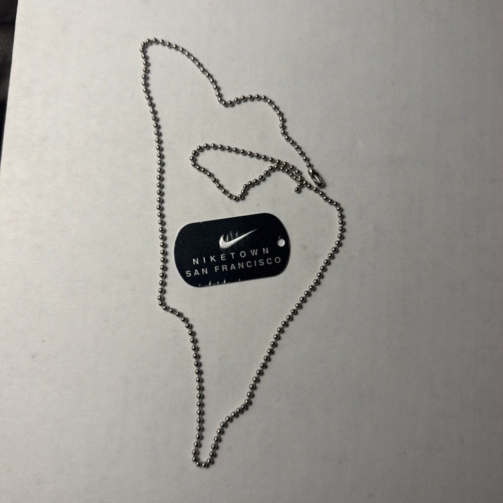 Vintage NikeTown San Fran Dog Tag Vintage NikeTown San Fran Dog Tag