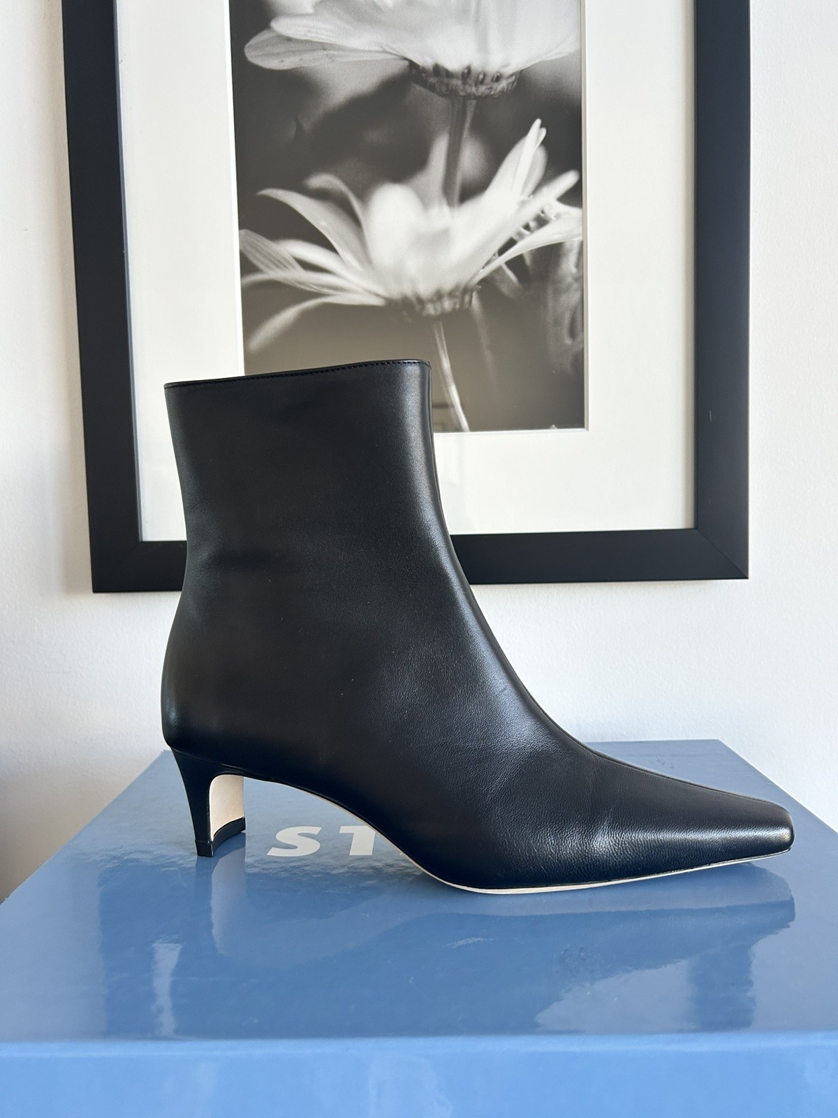 STAUD Women\'s Black Wally Ankle Booties Shoes Size EU:38.5; US:8.5. 
