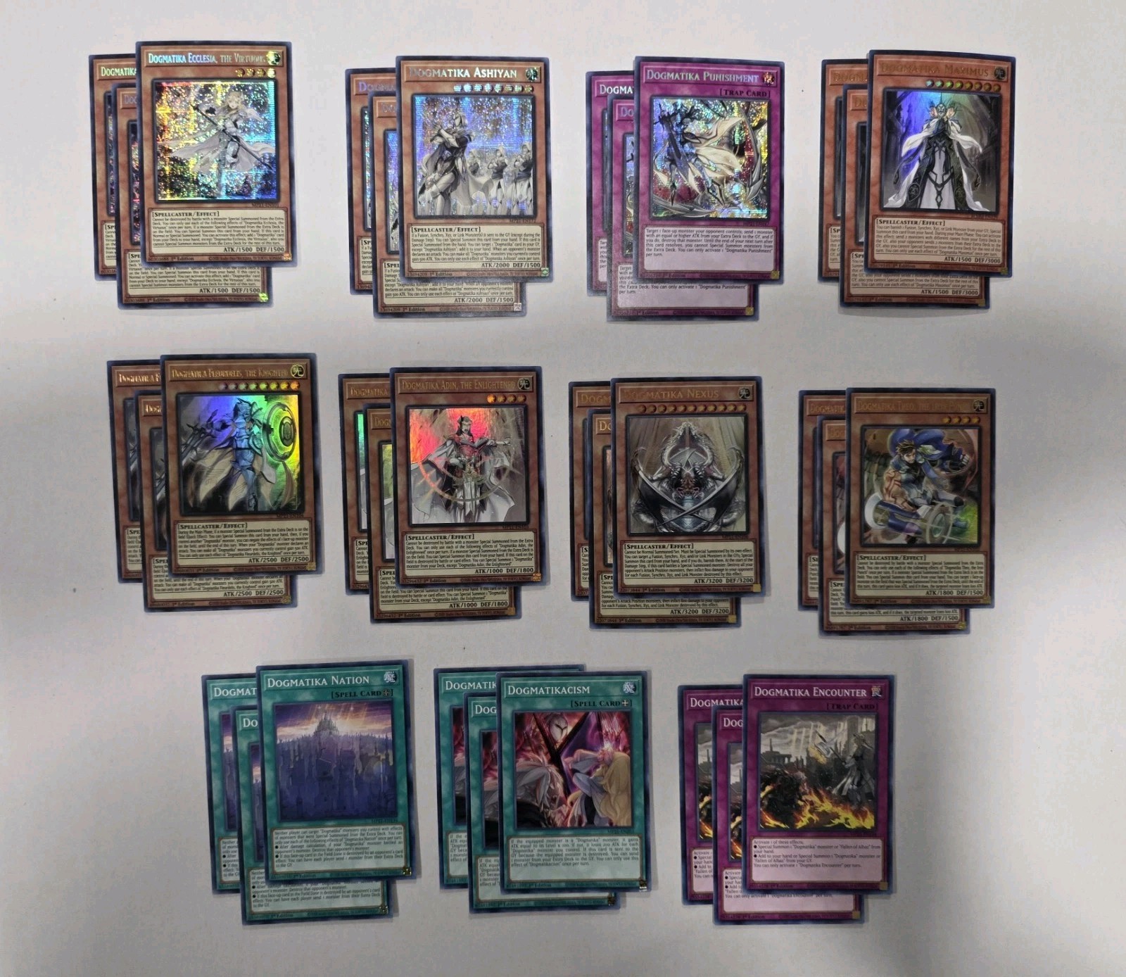 Yugioh Dogmatika 33 Card Deck Core Ecclesia MP21 1st Ed NM Yugioh Dogmatika 33 Card Deck Core Ecclesia MP21 1st Ed NM