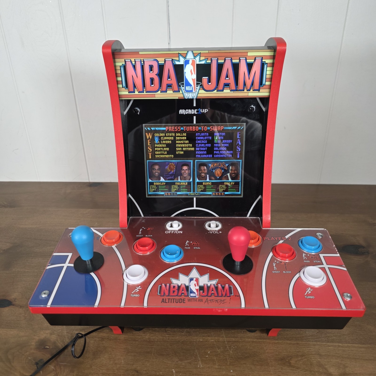 Arcade 1 Up NBA JAM 2 Player Countercade/Tabletop Arcade Machine TESTED WORKING Arcade 1 Up NBA JAM 2 Player Countercade/Tabletop Arcade Machine TESTED WORKING