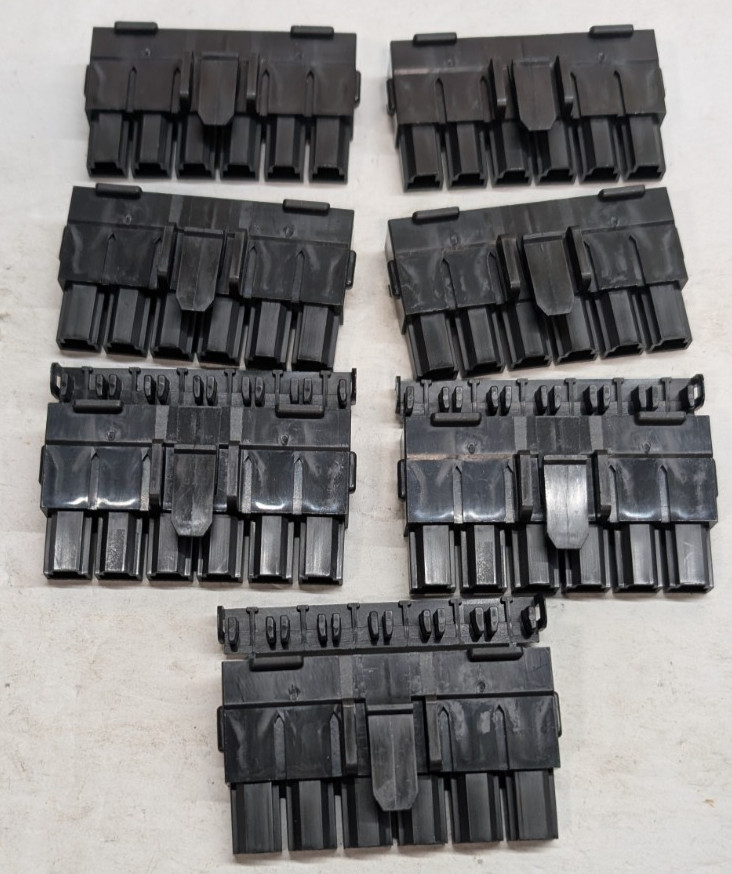 7x Molex 42816-0612 Mini-Fit Sr 6 Pos 10mm Receptacle Housing NOS TPA