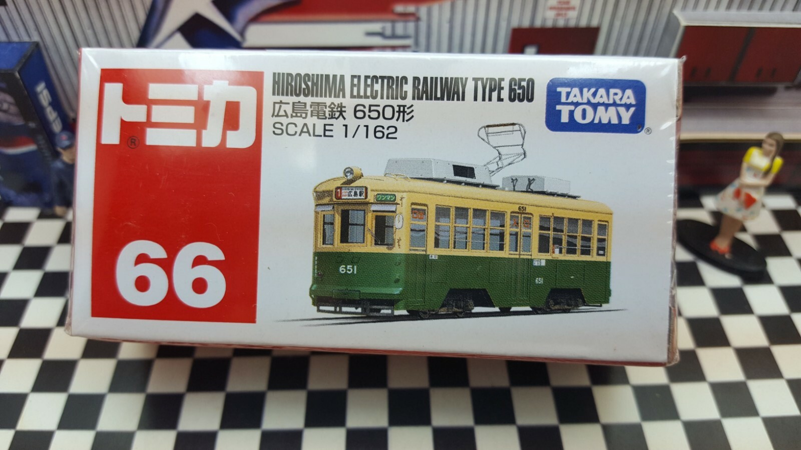 TOMICA #66 HIROSHIMA ELECTRIC RAILWAY TYPE 650 1/162 SCALE NEW IN BOX USA STOCK