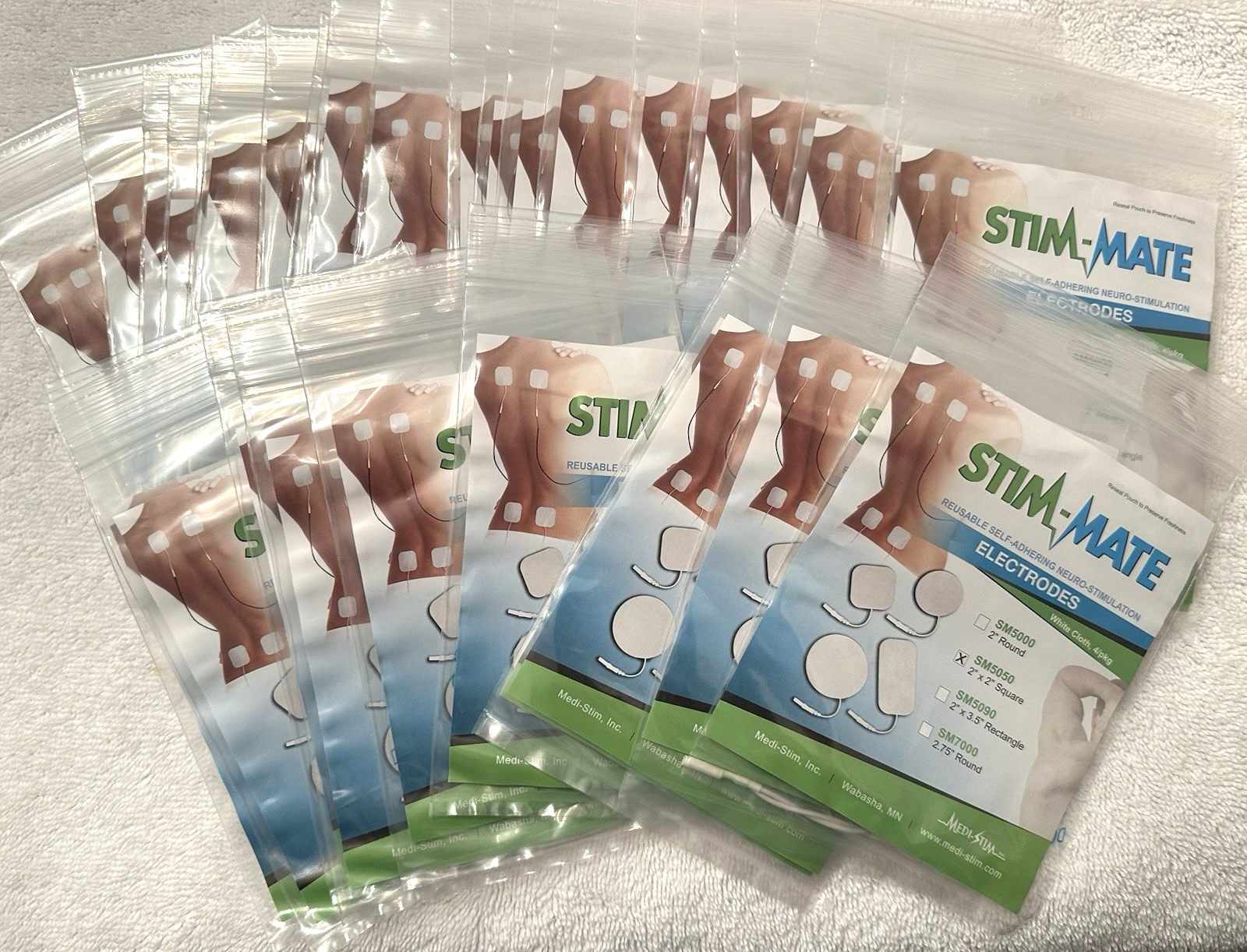 30 Pks of 4 ~ STIM-MATE Electrical Stimulation Electrodes ~ 2\ 30 Pks of 4 ~ STIM-MATE Electrical Stimulation Electrodes ~ 2\