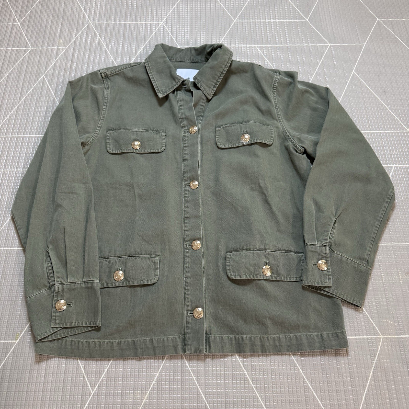 NEW Anine Bing Revolve Corey Military Jacket M Army Green Cotton SOLD OUT
