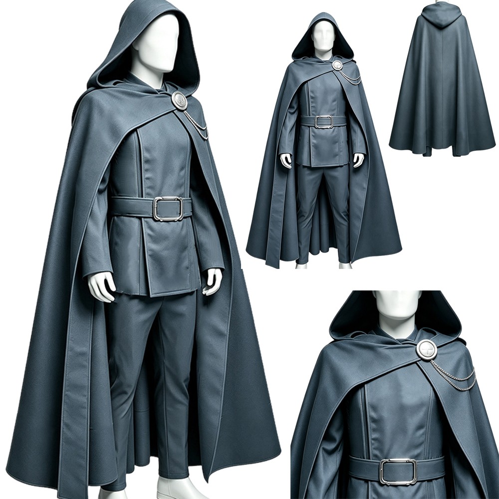 Aveg Dr.Doom/Victor von Doom/Doctor Doom Villain Cosplay Costume Halloween Cloak