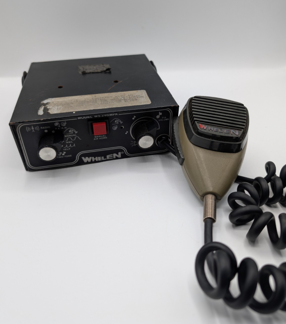 Whelen WS-295MP  vintage electronic siren amplifier and control unit