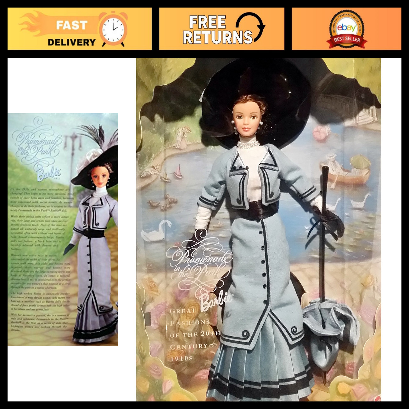 Collector Edition Doll - Barbie Promenade in The Park - 1910s Fashion Series