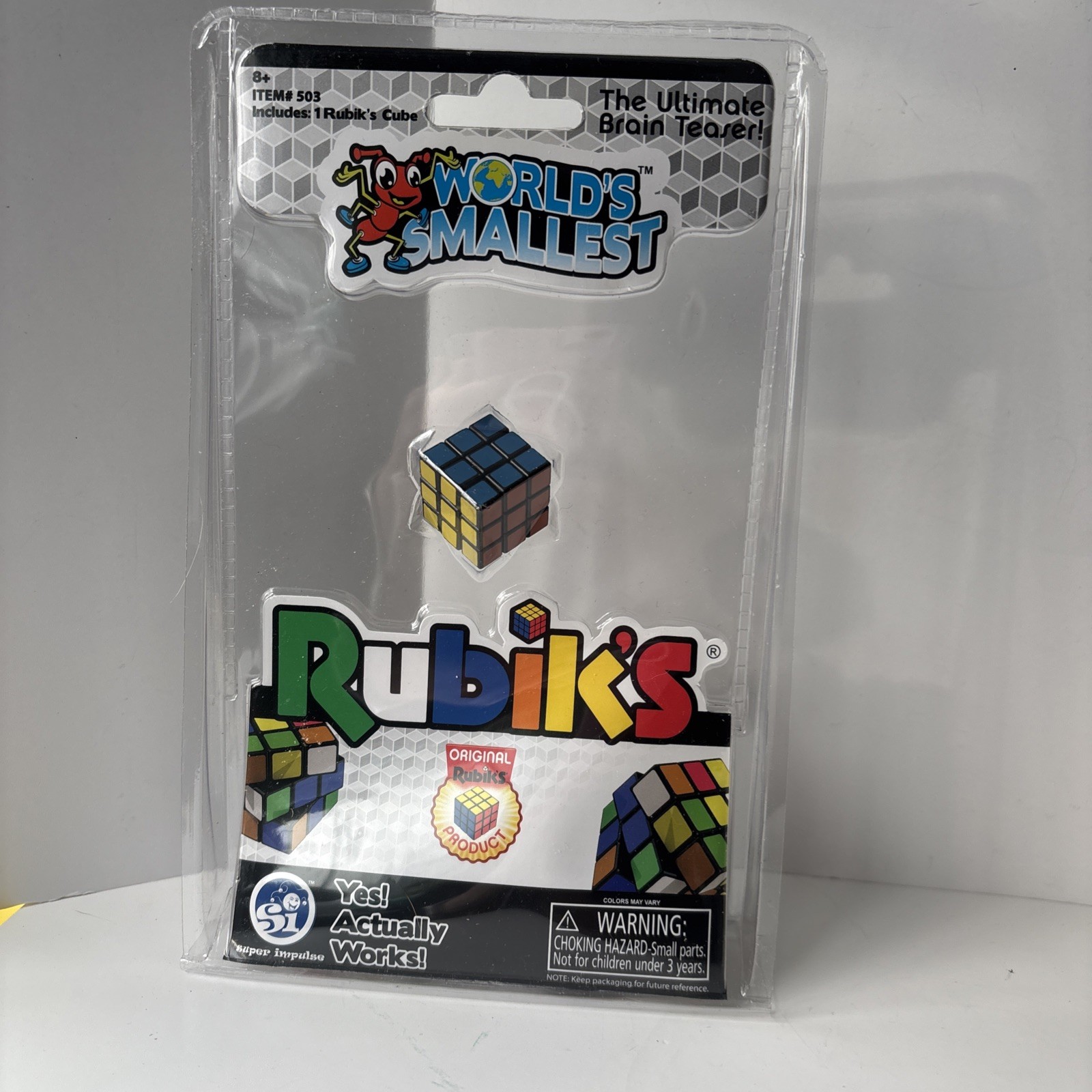 World\'s Smallest RUBIK\'S CUBE Miniature Edition Pocket Size Super Impulse World\'s Smallest RUBIK\'S CUBE Miniature Edition Pocket Size Super Impulse