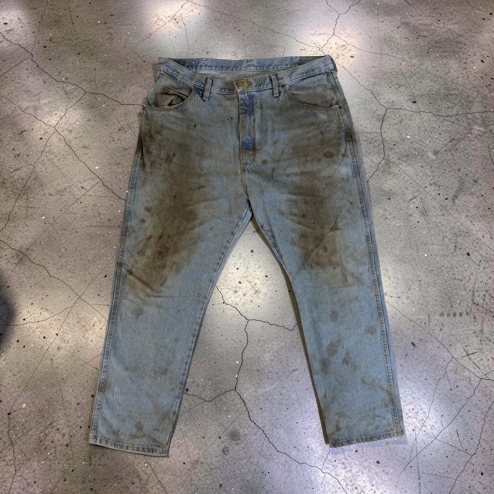 WRANGLER VINTAGE 1990\'s CUSTOM DESTROYED \