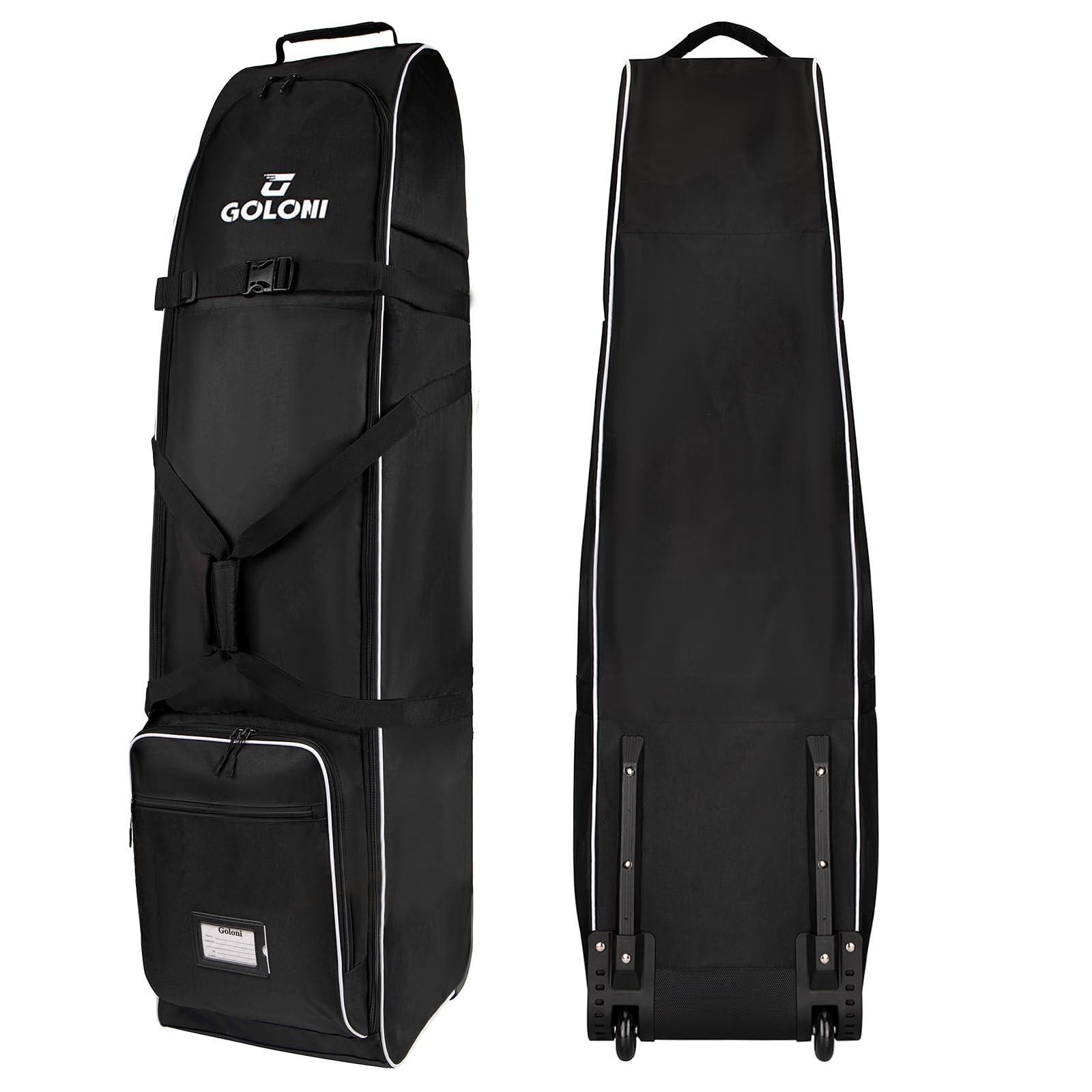 Goloni Golf Travel Bag with Wheels for Airlines, Heavy Duty Golf Club Travel ...