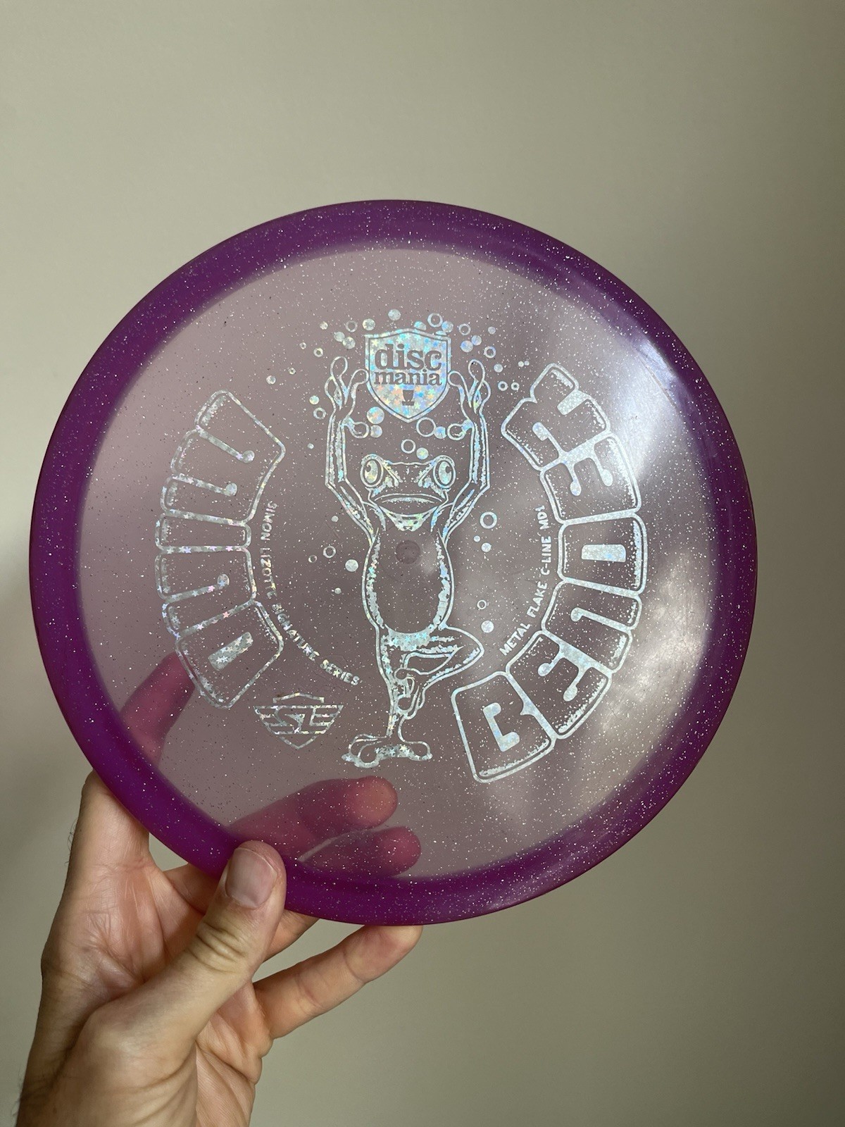 Discmania Metal Flake C-Line MD1 Simon Lizotte Sig Series Mindbender Purple 177g