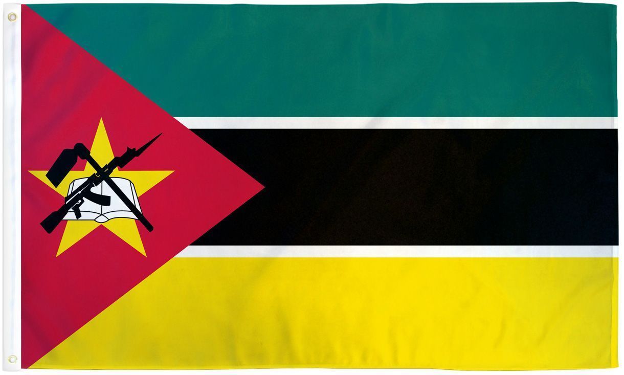 MOZAMBIQUE 3X5' FLAG NEW 3'X5' 3 X 5 FEET 36X60 MOZAMBIQUE 3X5' FLAG NEW 3'X5' 3 X 5 FEET 36X60
