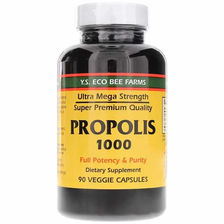 Propolis-Raw Unprocessed 1000mg Y.S. Organic Bee Farms 90 Caps Propolis-Raw Unprocessed 1000mg Y.S. Organic Bee Farms 90 Caps