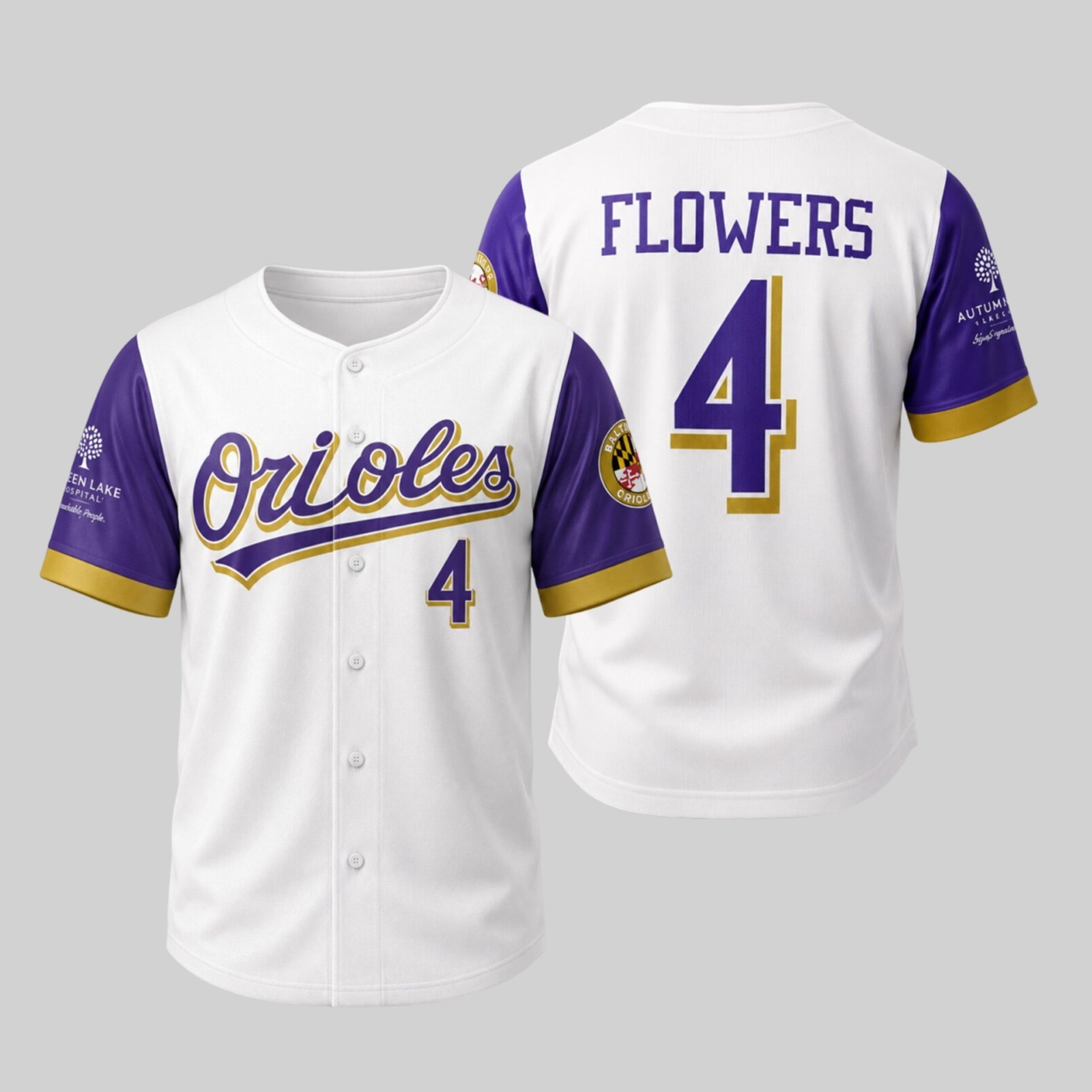 2026 Zay Flowers Orioles Printed Baseball Jersey Gift Remake S-5XL
