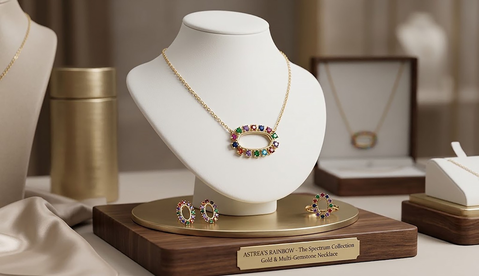 New Kendra Scott Elisa Open Frame Multi-color Crystal Pendant Necklace In Gold New Kendra Scott Elisa Open Frame Multi-color Crystal Pendant Necklace In Gold