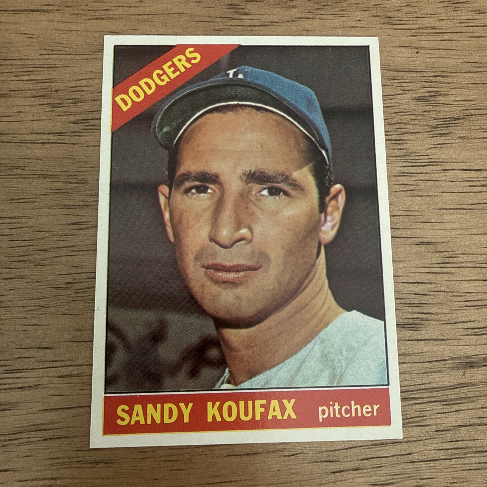 Glossy 1966 Topps #100 Sandy Koufax  Excellent Condition Look How Clean SHARP